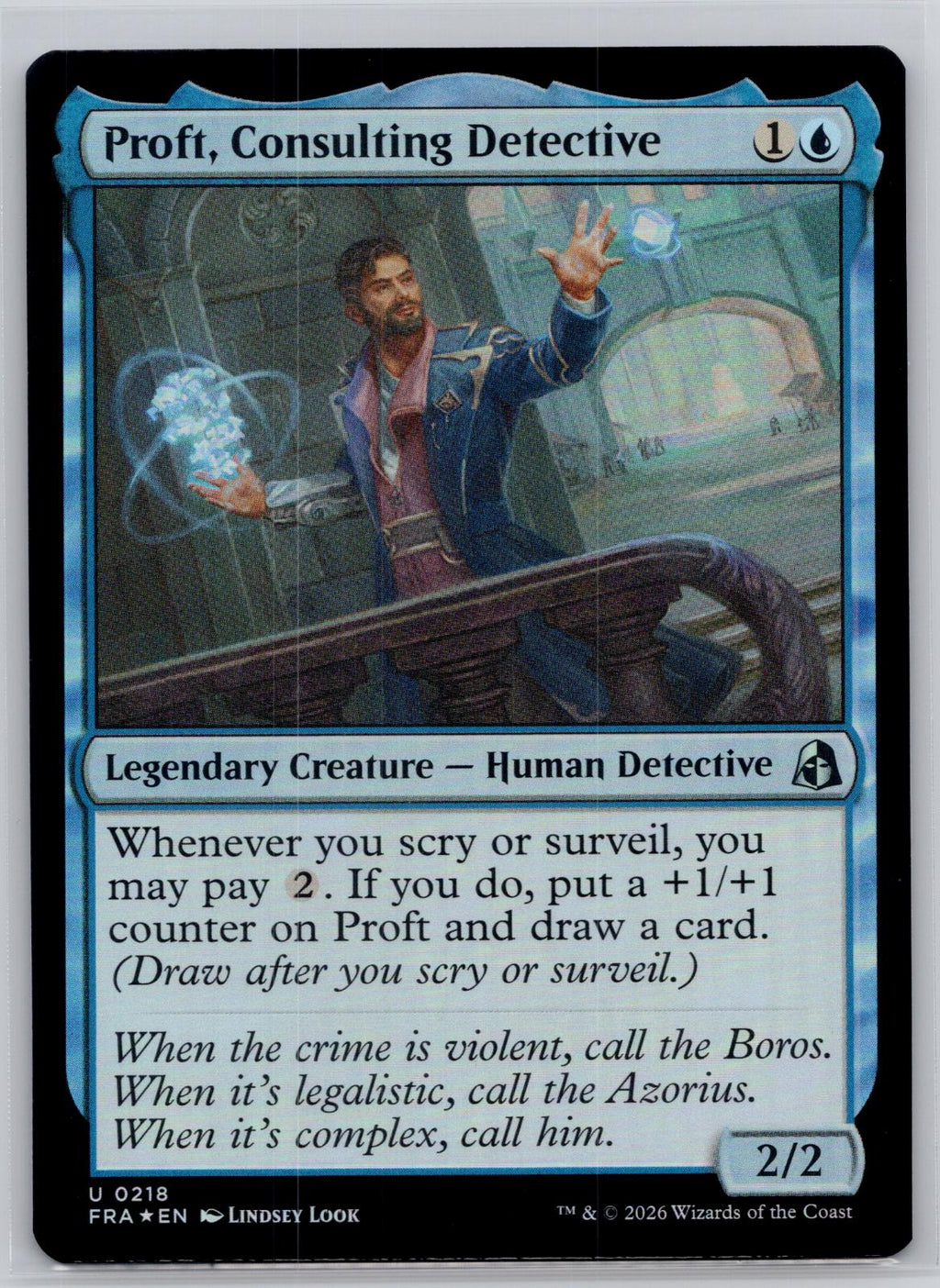 Proft, Consulting Detective Reality Fracture Magic: The Gathering Foil Near Mint