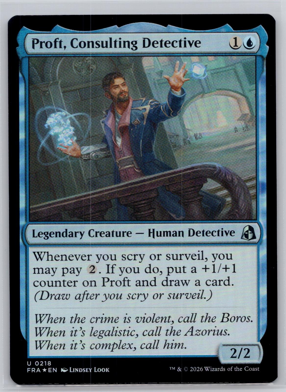 Proft, Consulting Detective Reality Fracture Magic: The Gathering Foil Near Mint