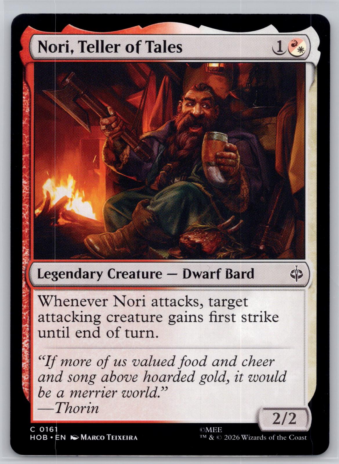 Nori, Teller of Tales The Hobbit Magic: The Gathering Near Mint