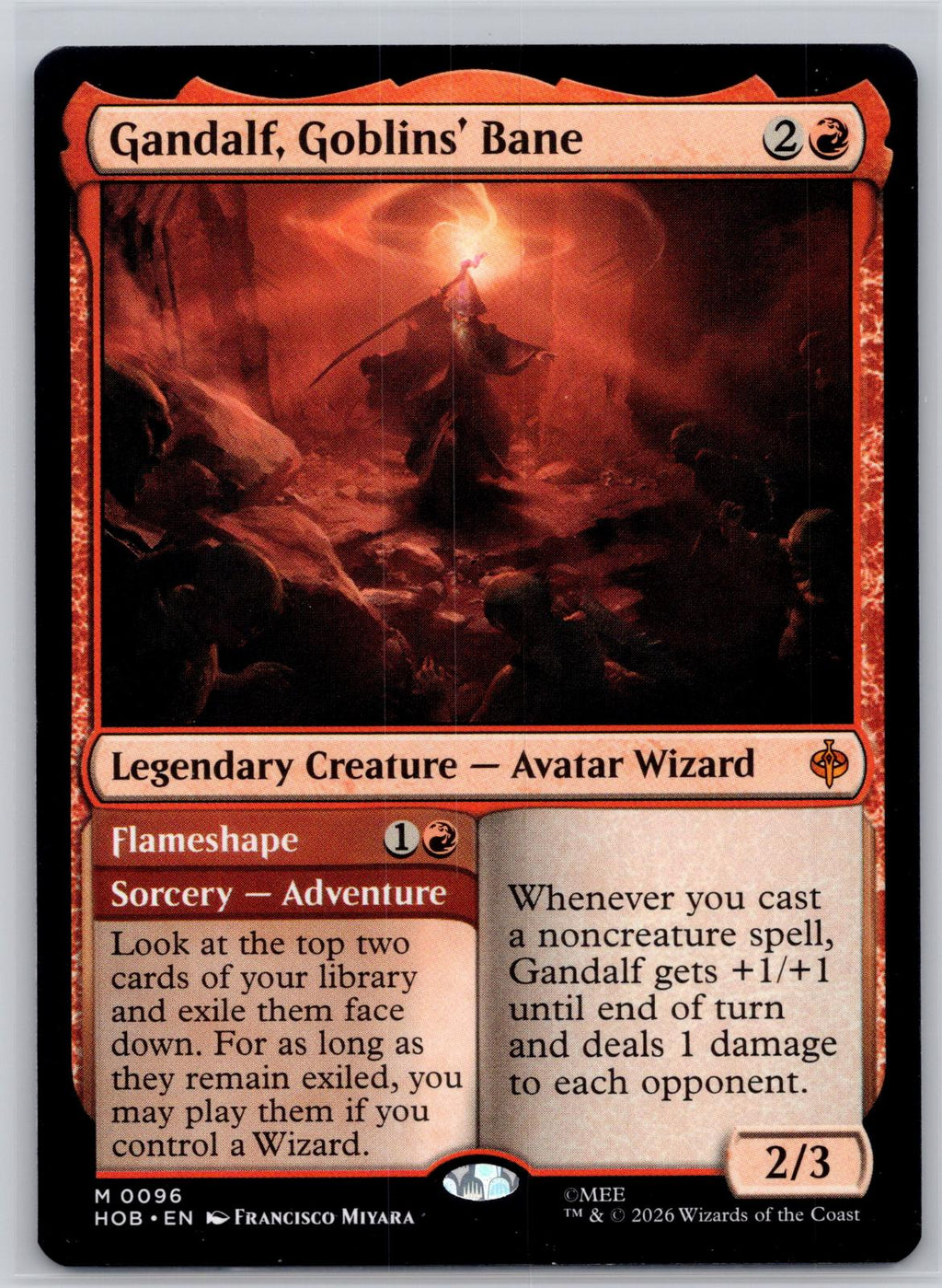 Gandalf, Goblins' Bane The Hobbit Magic: The Gathering Near Mint