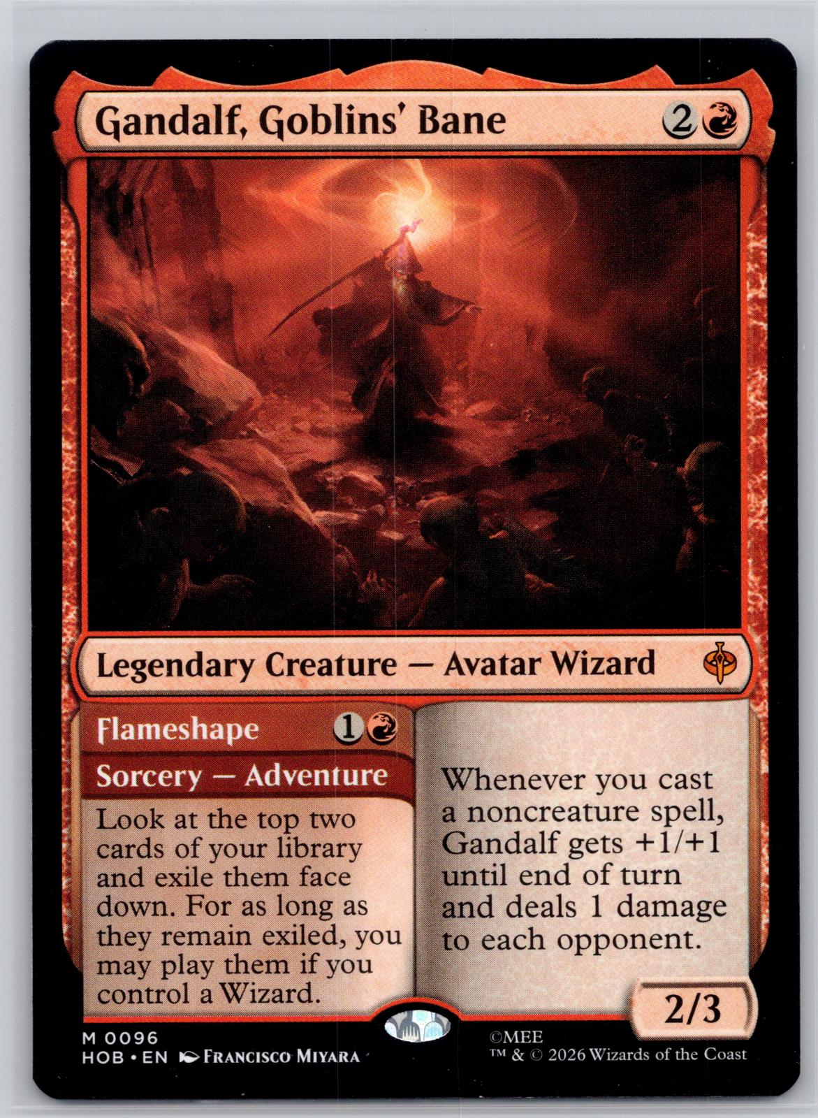 Gandalf, Goblins' Bane The Hobbit Magic: The Gathering Near Mint