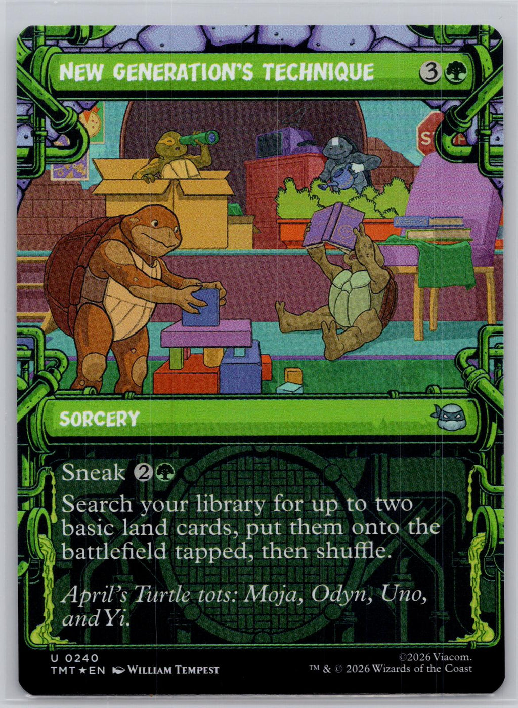 New Generation's Technique (Showcase) Teenage Mutant Ninja Turtles M:TG Foil NM