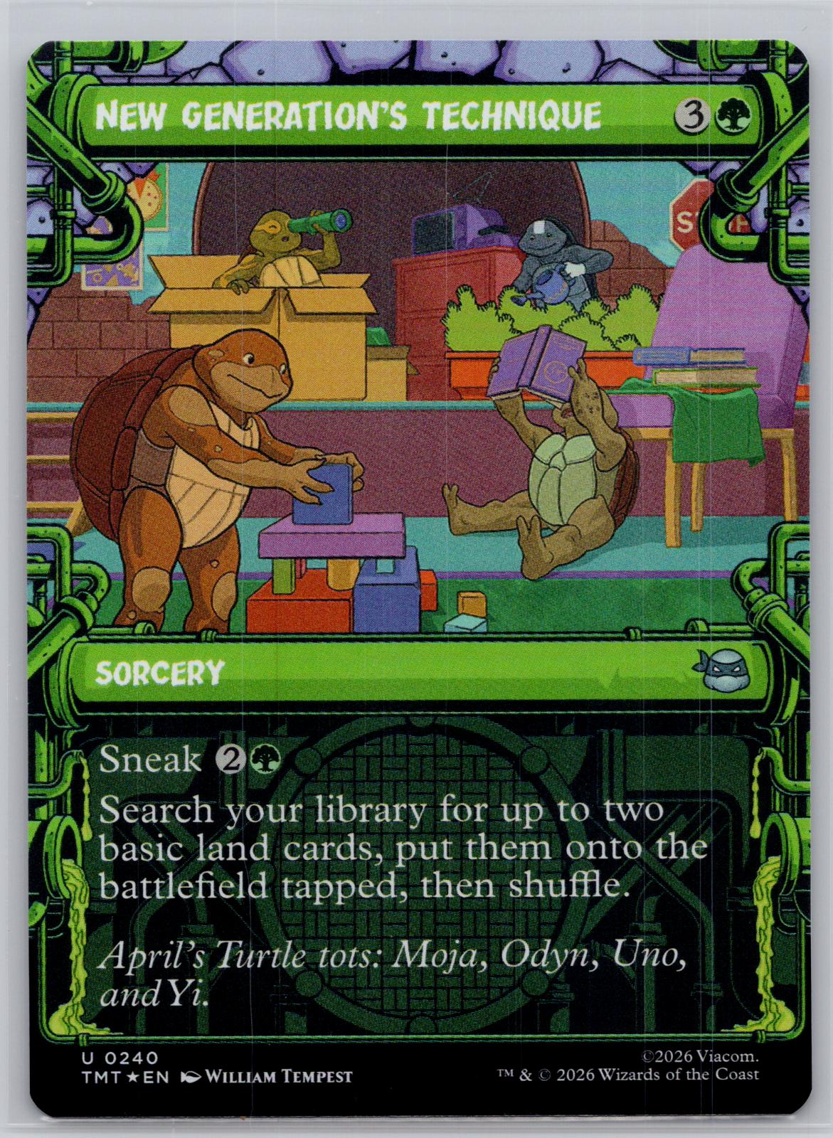 New Generation's Technique (Showcase) Teenage Mutant Ninja Turtles M:TG Foil NM