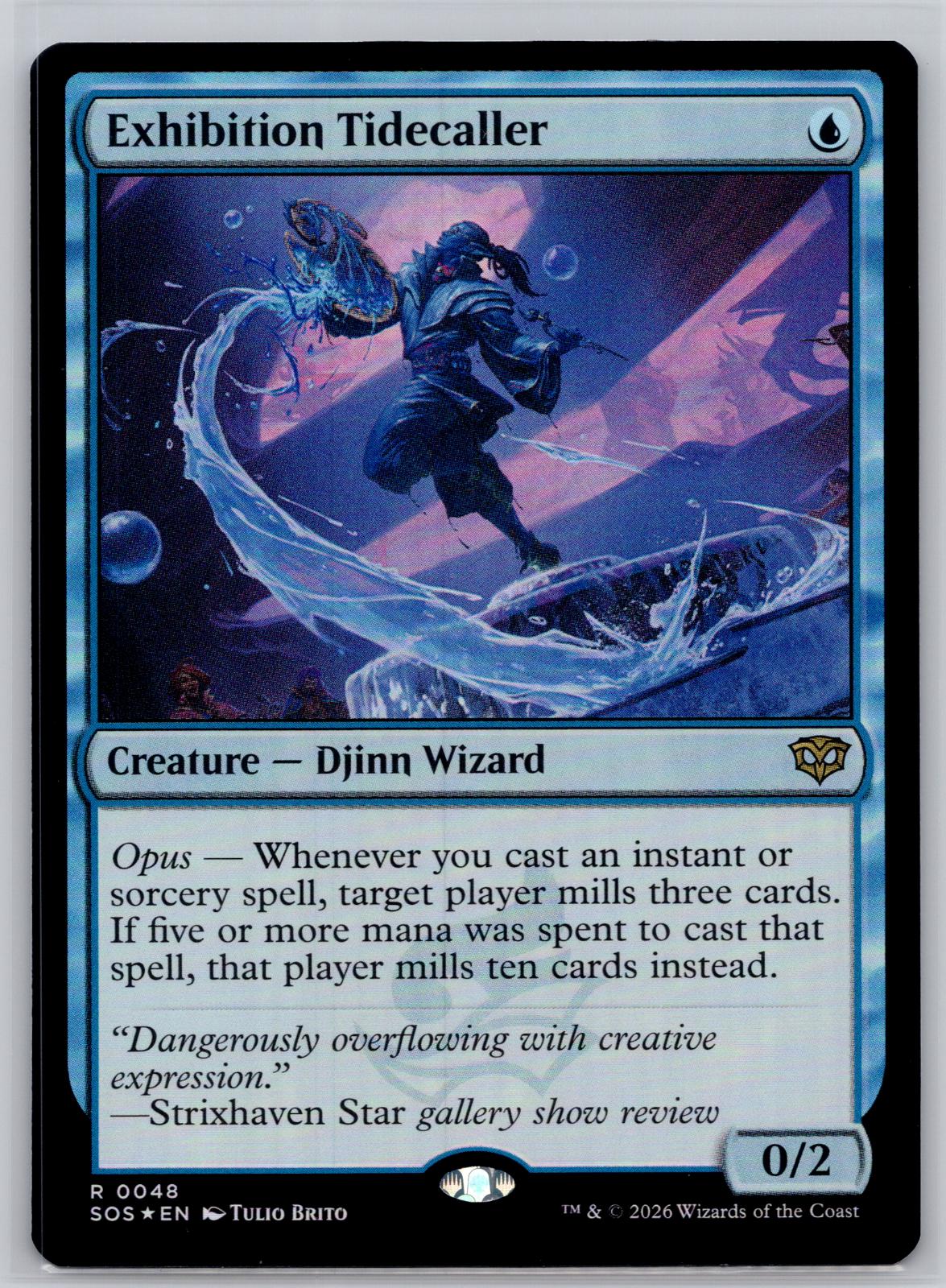 Exhibition Tidecaller Secrets of Strixhaven Magic: The Gathering Foil Near Mint