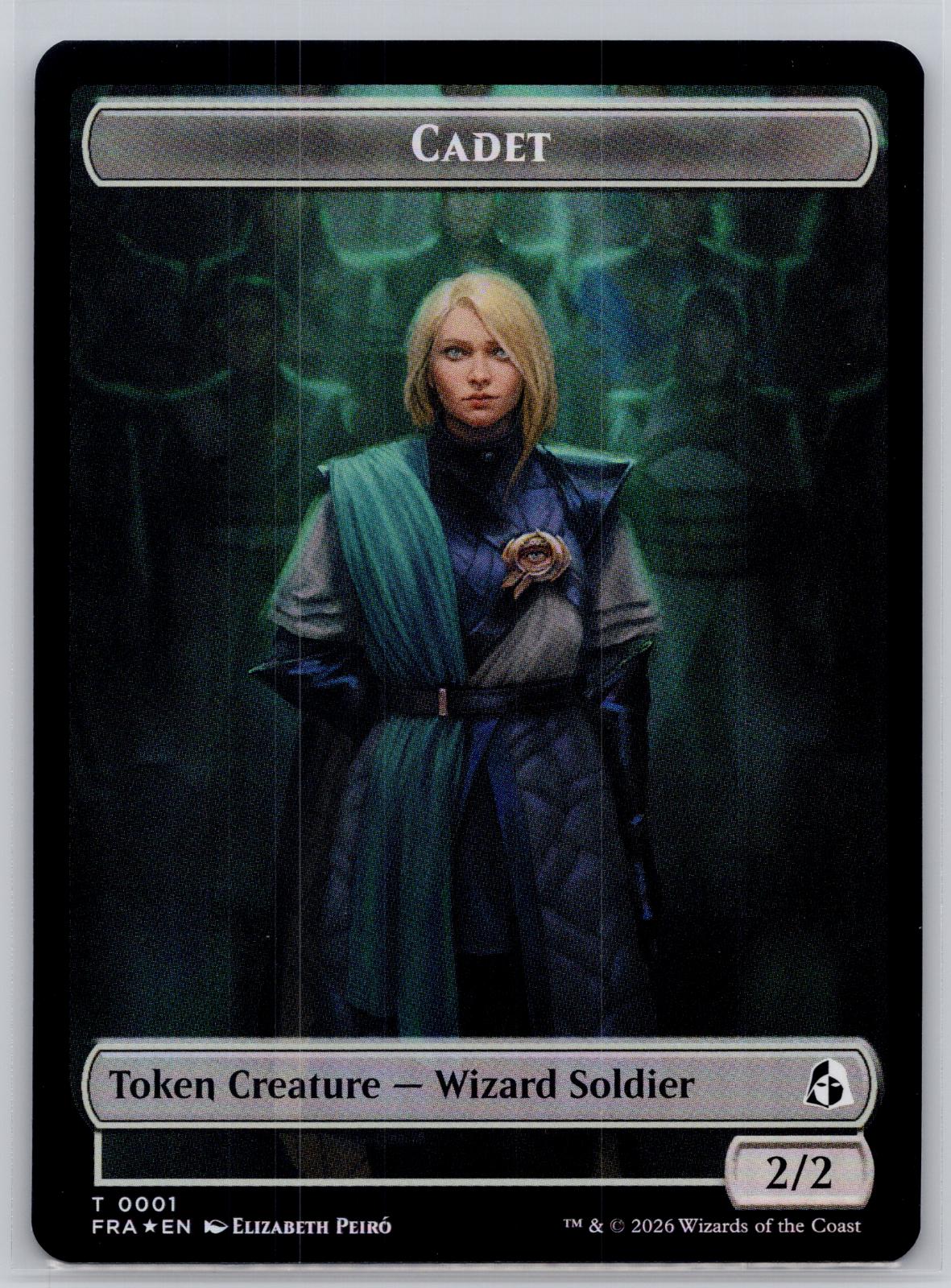 Cadet // Jace Double-Sided Token Reality Fracture Magic: The Gathering Foil NM