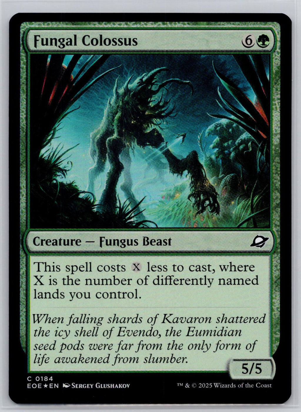 Fungal Colossus Edge of Eternities Magic: The Gathering Foil Near Mint