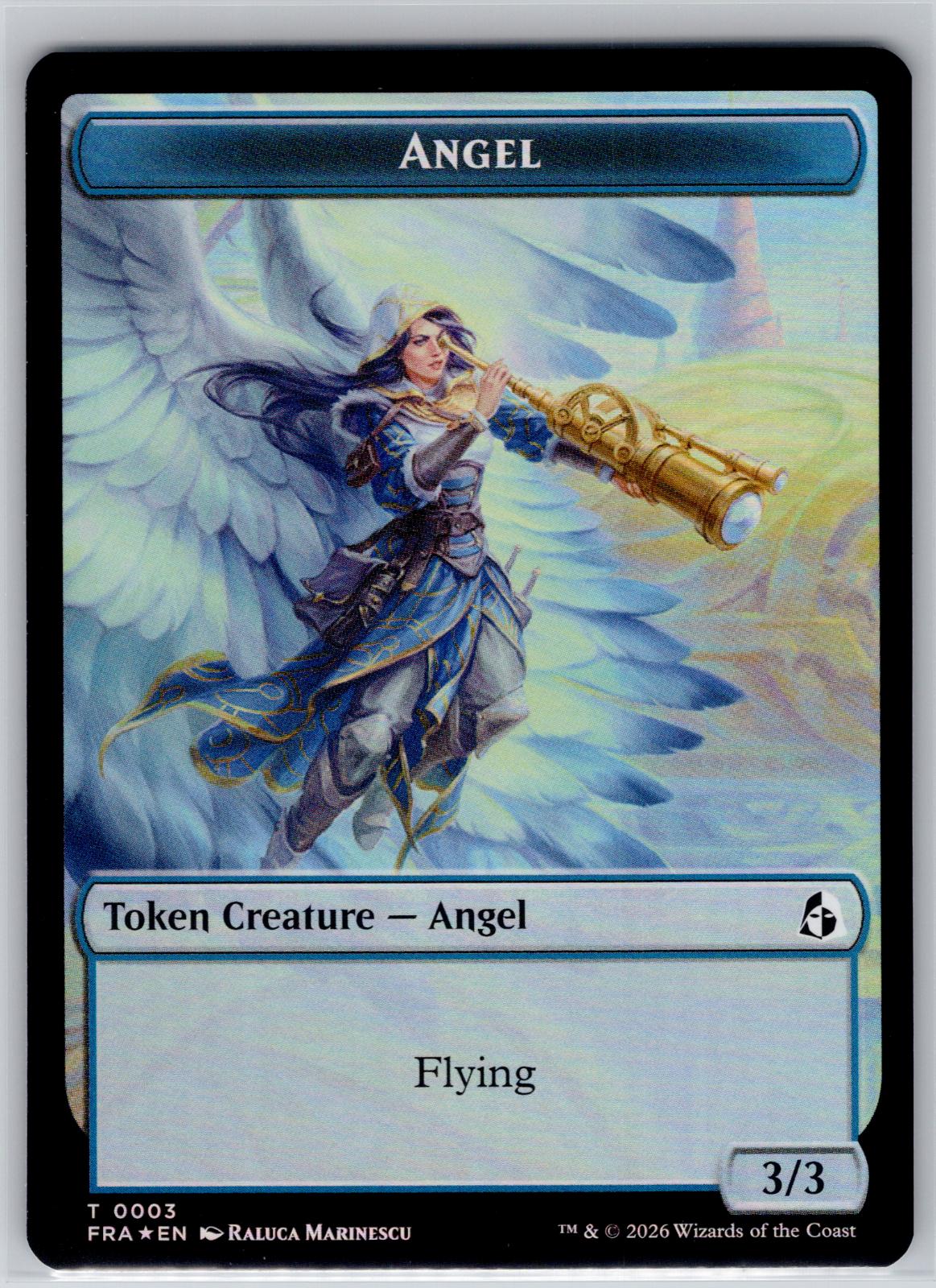 Angel (0003) // Beast Double-Sided Token Reality Fracture M:TG Foil NM