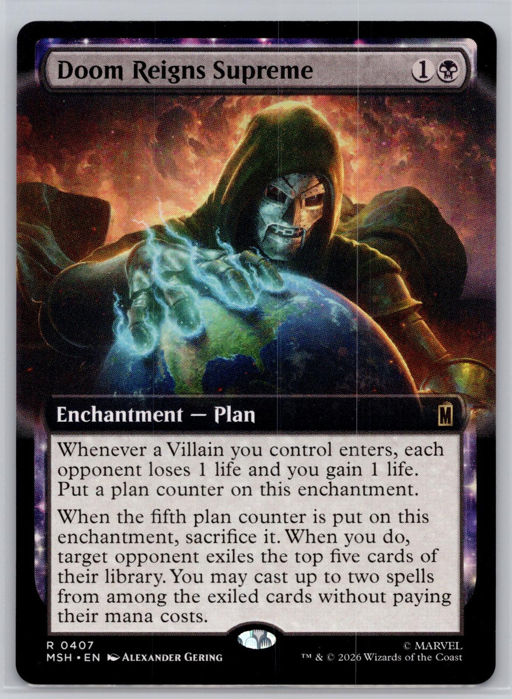 Doom Reigns Supreme (Extended Art) Marvel Super Heroes Magic: The Gathering NM