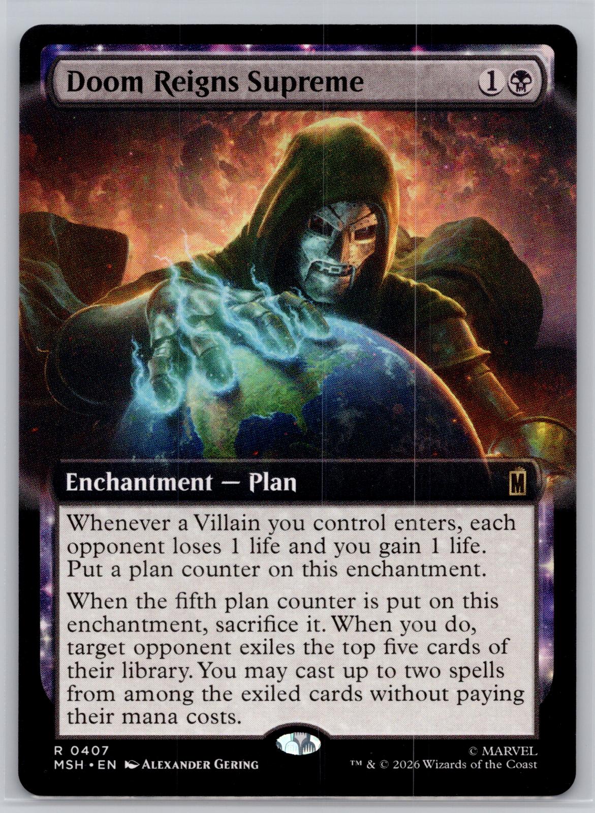 Doom Reigns Supreme (Extended Art) Marvel Super Heroes Magic: The Gathering NM