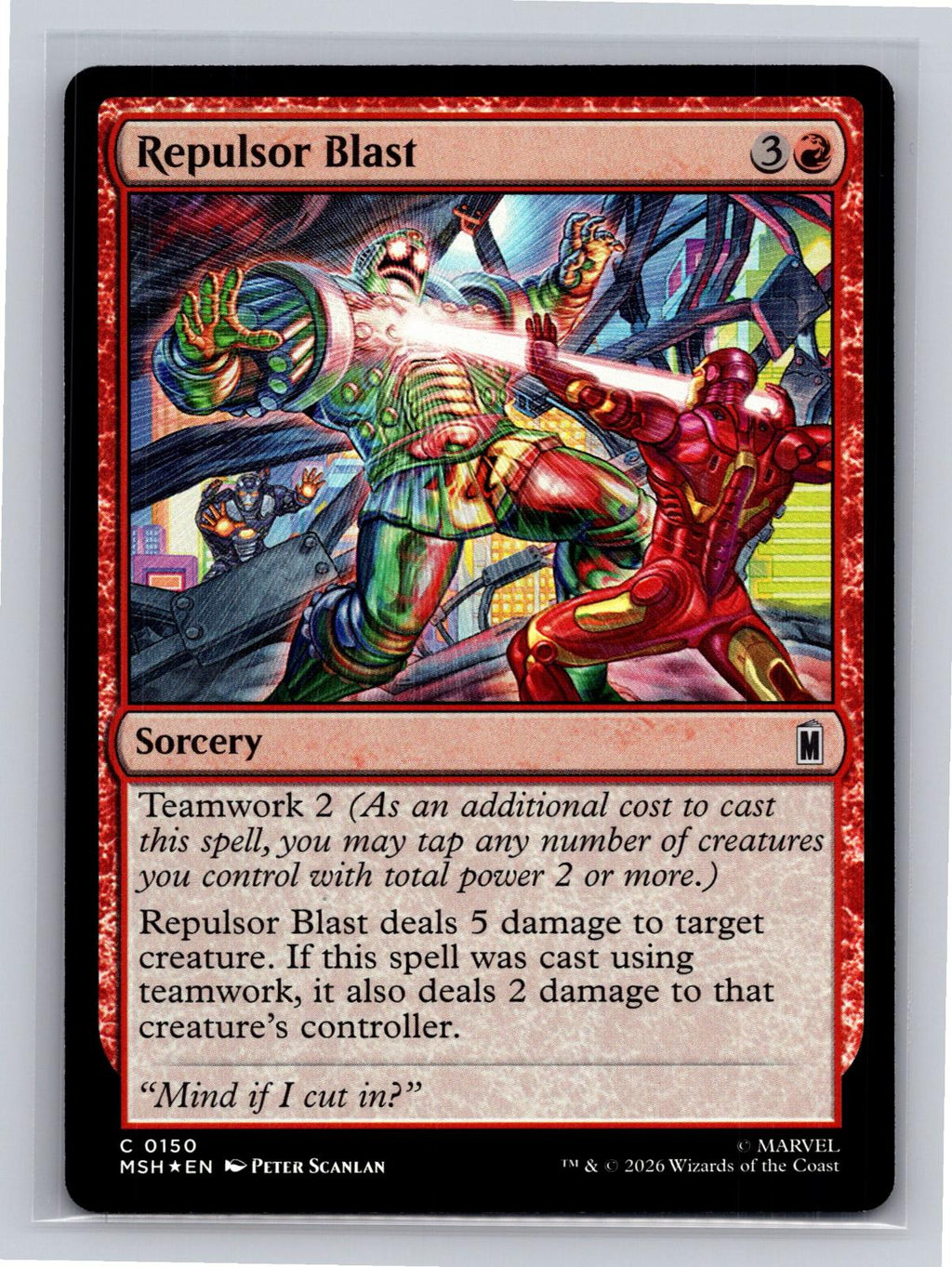 Repulsor Blast Marvel Super Heroes Magic: The Gathering Foil Near Mint