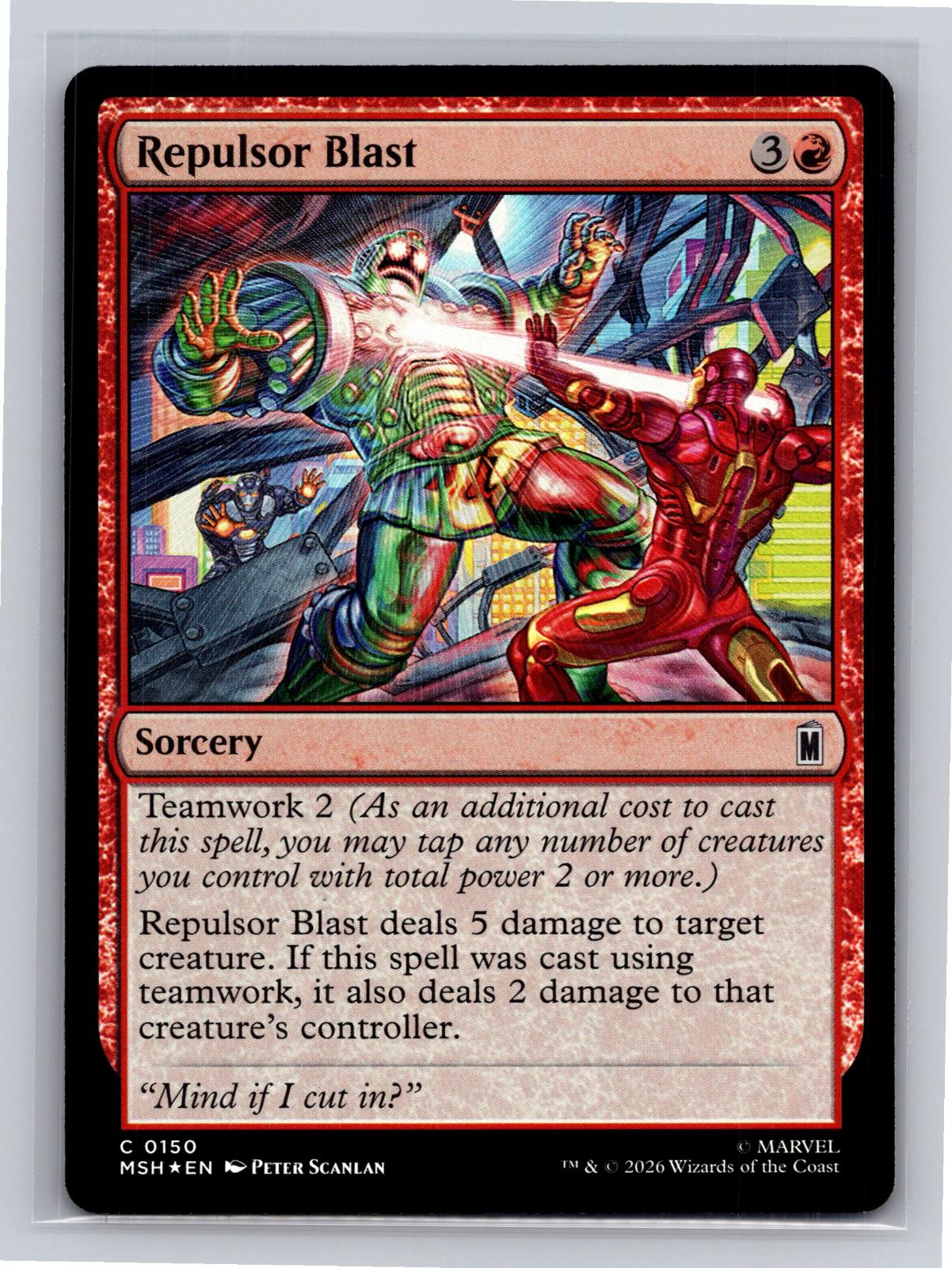 Repulsor Blast Marvel Super Heroes Magic: The Gathering Foil Near Mint