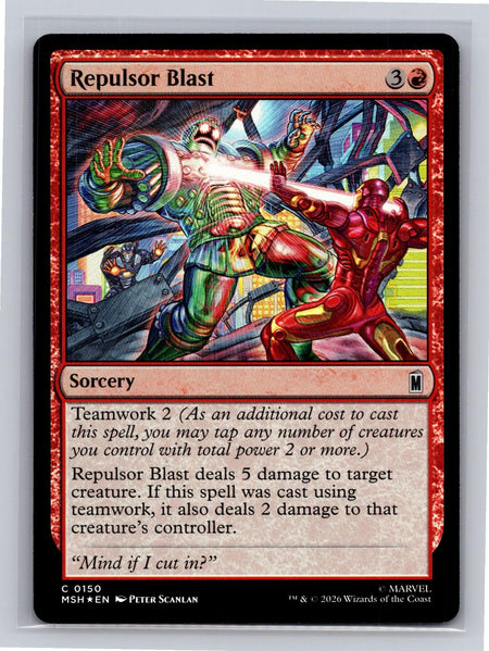 Repulsor Blast Marvel Super Heroes Magic: The Gathering Foil Near Mint