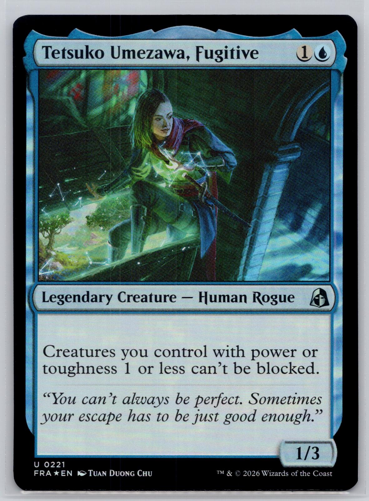 Tetsuko Umezawa, Fugitive Reality Fracture Magic: The Gathering Foil Near Mint