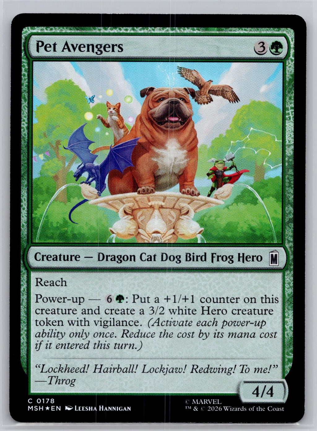 Pet Avengers Marvel Super Heroes Magic: The Gathering Foil Near Mint
