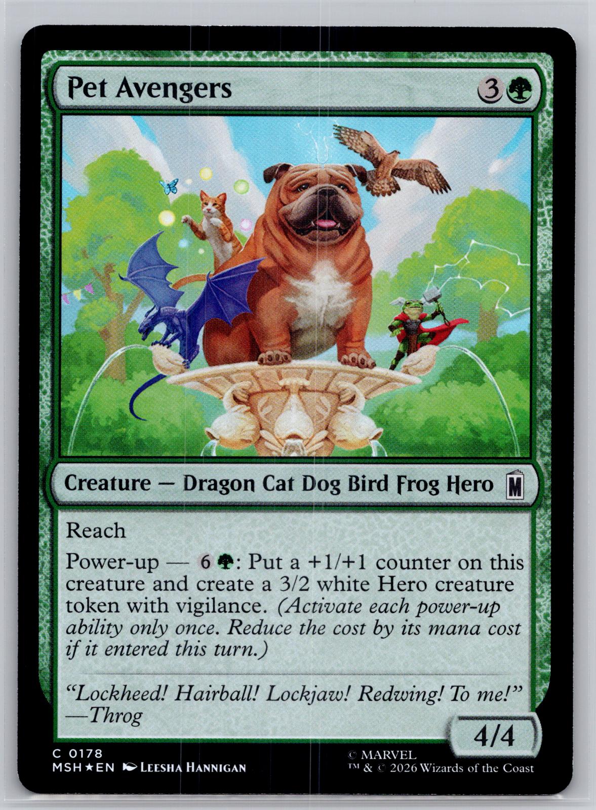 Pet Avengers Marvel Super Heroes Magic: The Gathering Foil Near Mint