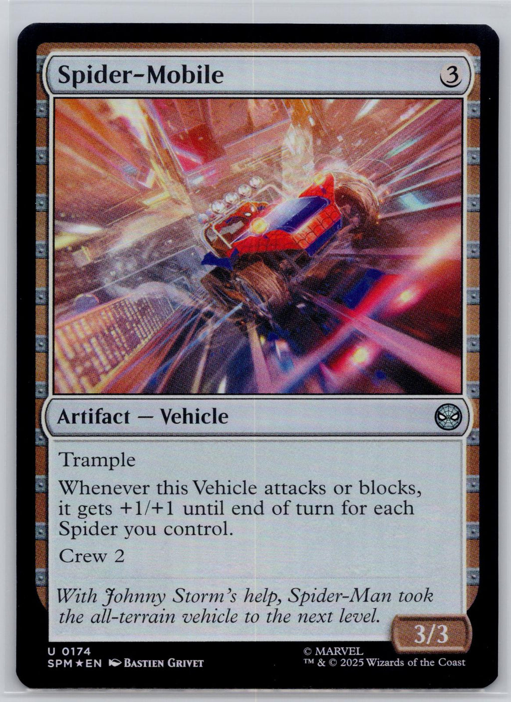 Spider-Mobile Marvel's Spider-Man Magic: The Gathering Foil Near Mint