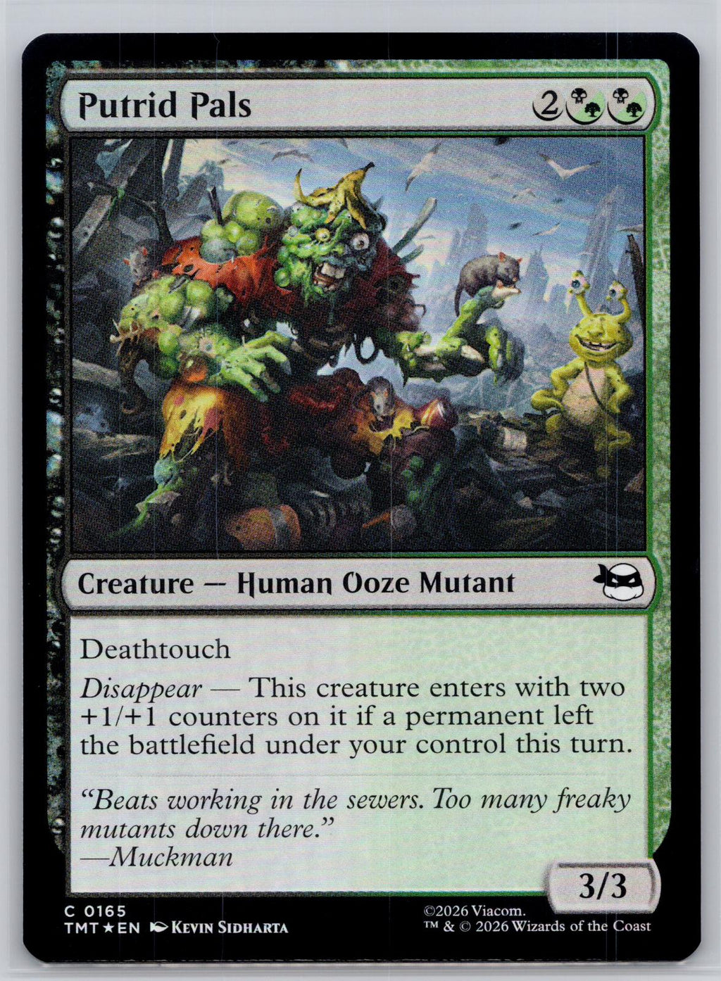 Putrid Pals Teenage Mutant Ninja Turtles Magic: The Gathering Foil Near Mint