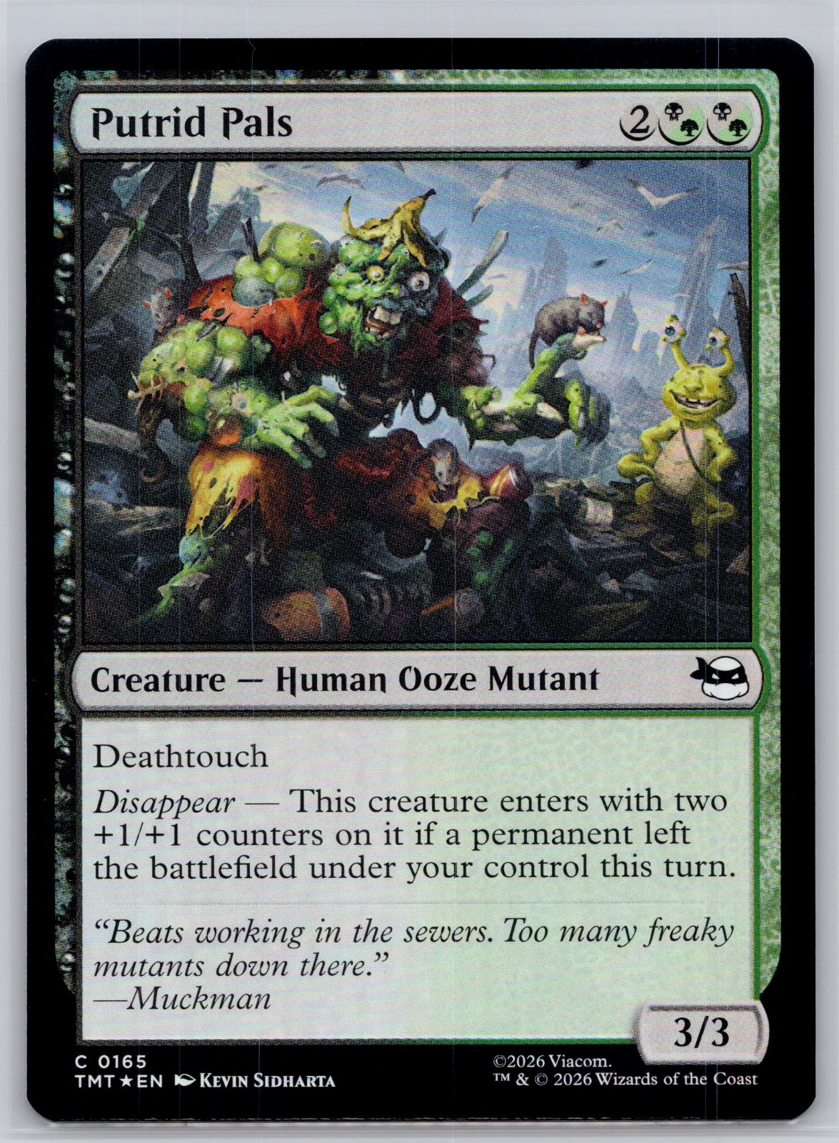 Putrid Pals Teenage Mutant Ninja Turtles Magic: The Gathering Foil Near Mint
