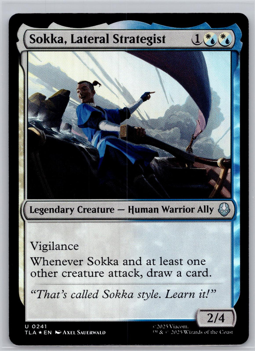 Sokka, Lateral Strategist Avatar: The Last Airbender M:TG Foil NM
