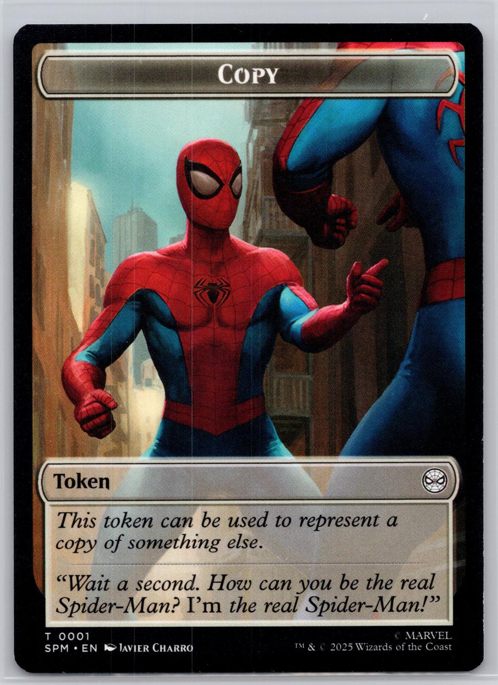 Copy // Human Citizen Double-Sided Token Marvel's Spider-Man M:TG NM
