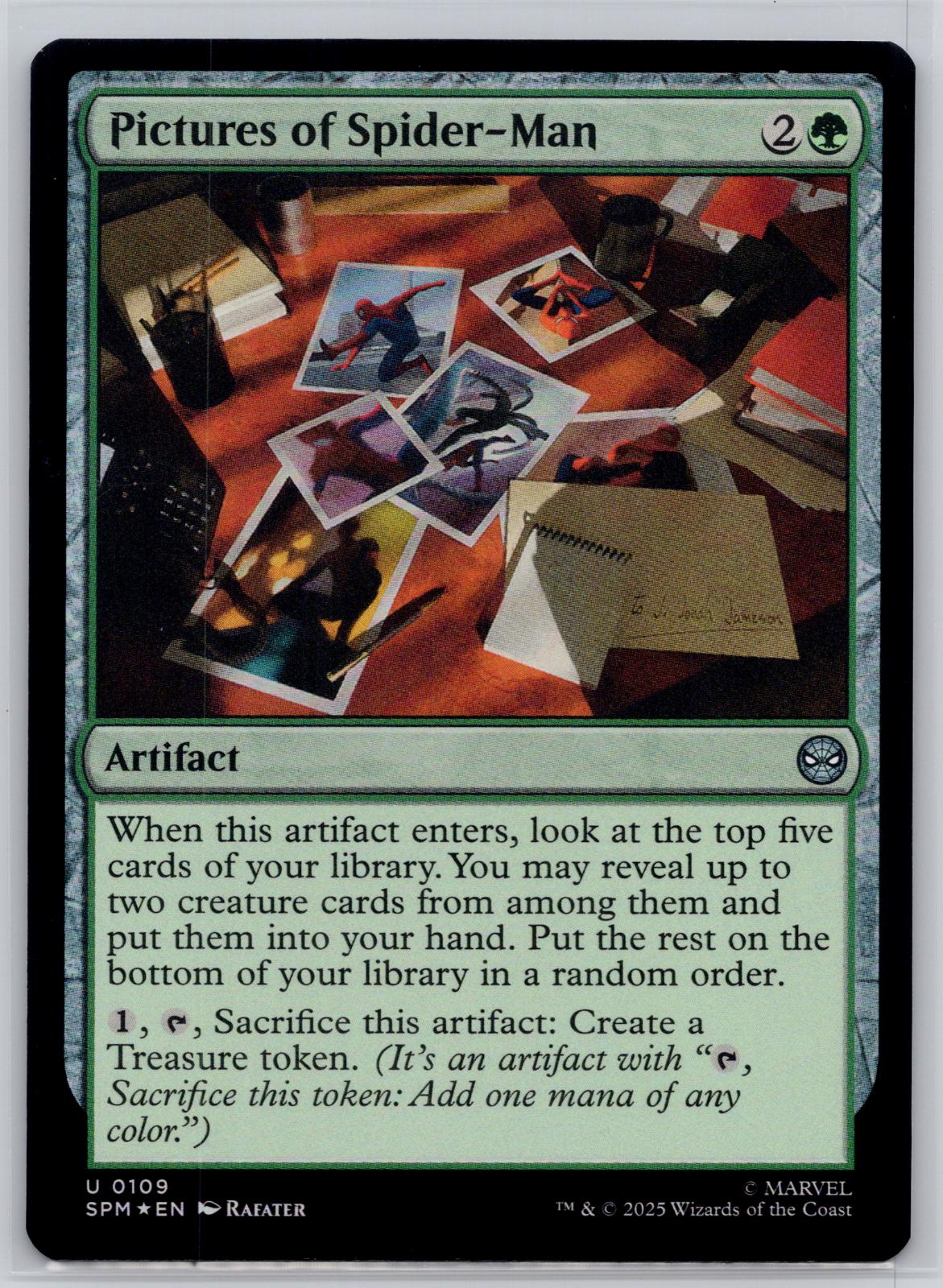 Pictures of Spider-Man Marvel's Spider-Man Magic: The Gathering Foil Near Mint