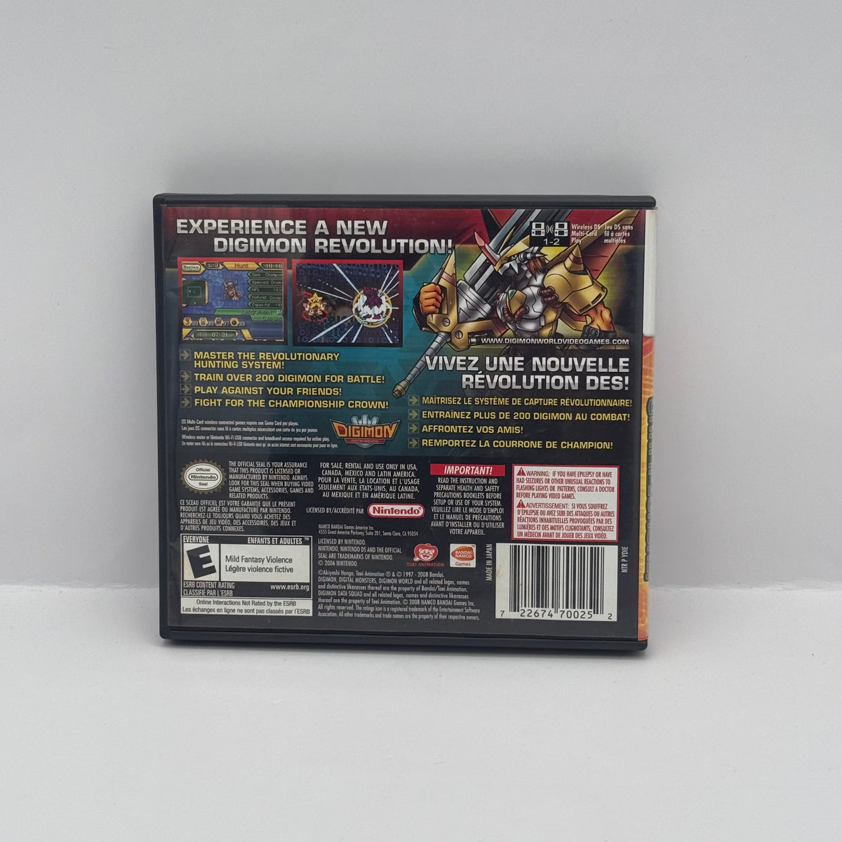 Digimon World Championship - Nintendo DS - CIB
