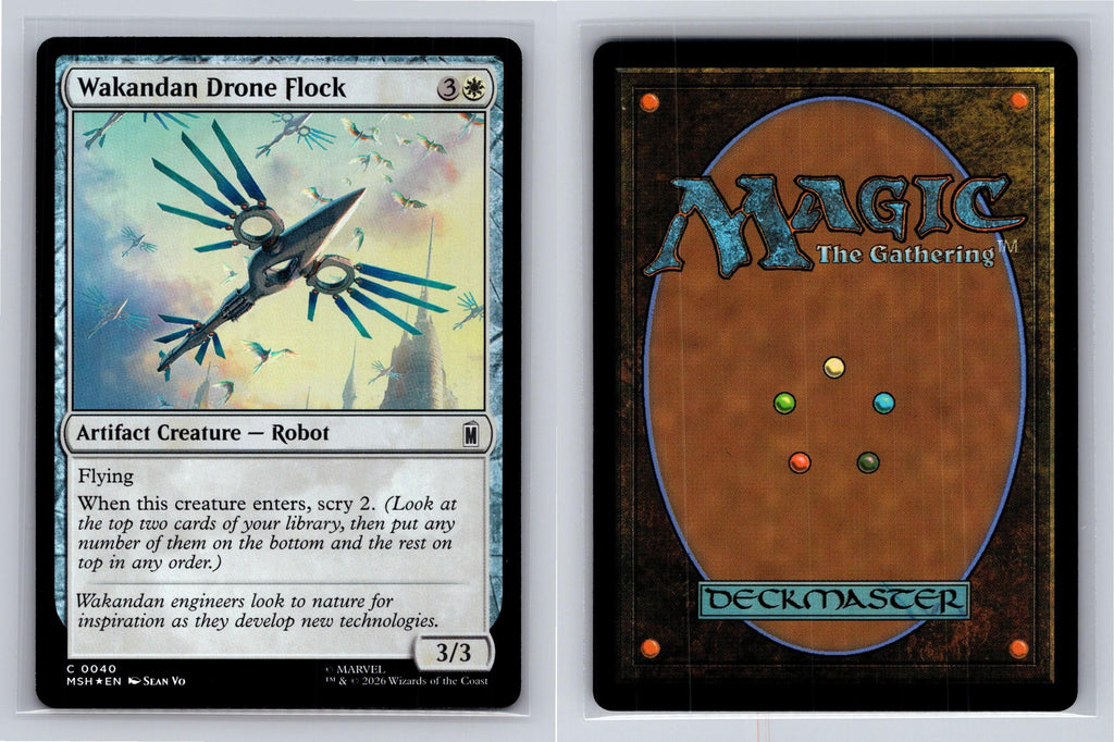 Wakandan Drone Flock Marvel Super Heroes Magic: The Gathering Foil Near Mint