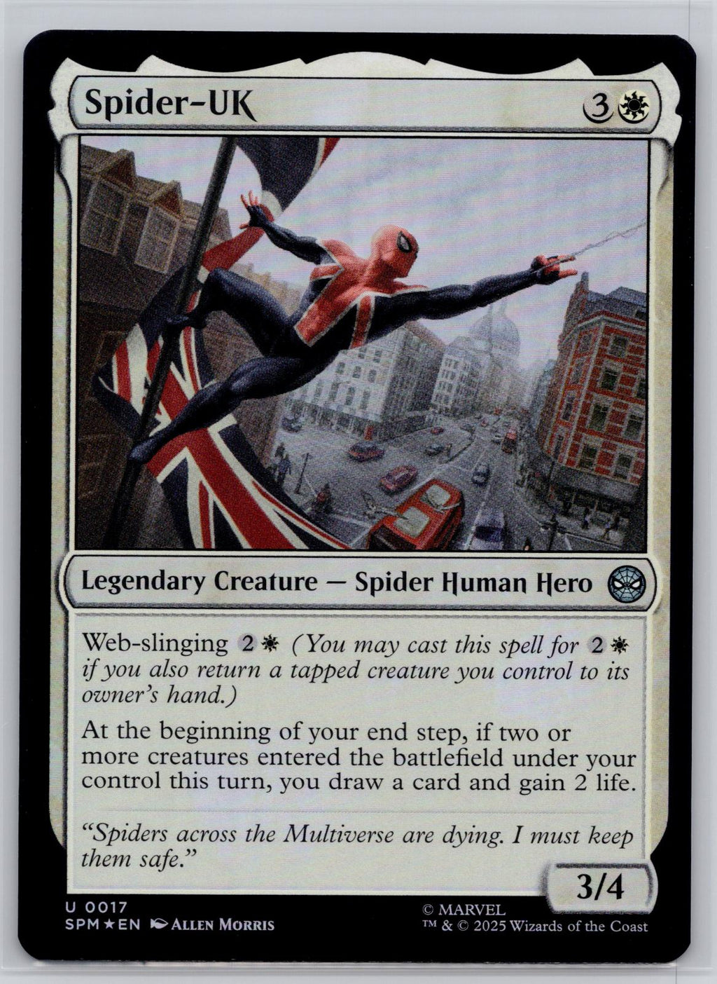 Spider-UK Marvel's Spider-Man Magic: The Gathering Foil Near Mint