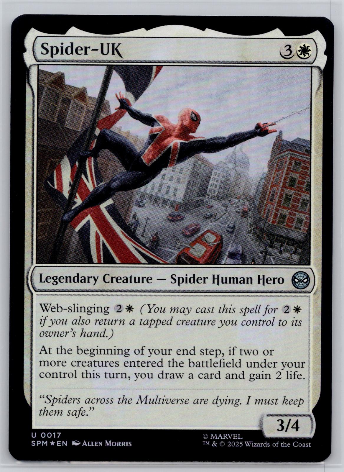 Spider-UK Marvel's Spider-Man Magic: The Gathering Foil Near Mint
