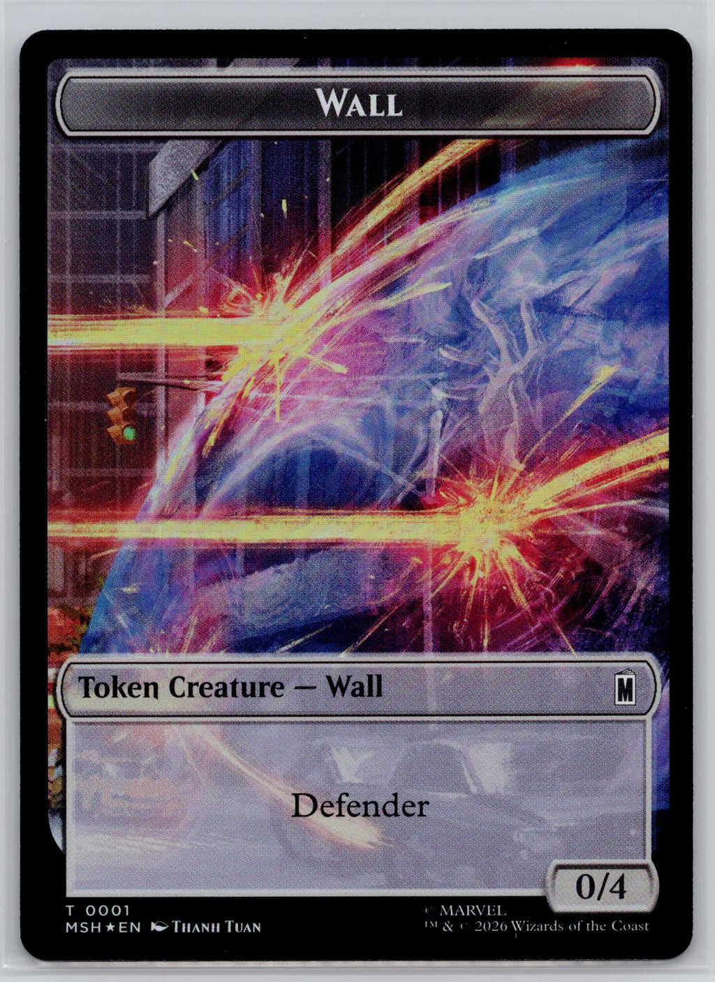Wall // Moloid Double-Sided Token Holo Marvel Super Heroes M:TG Foil NM