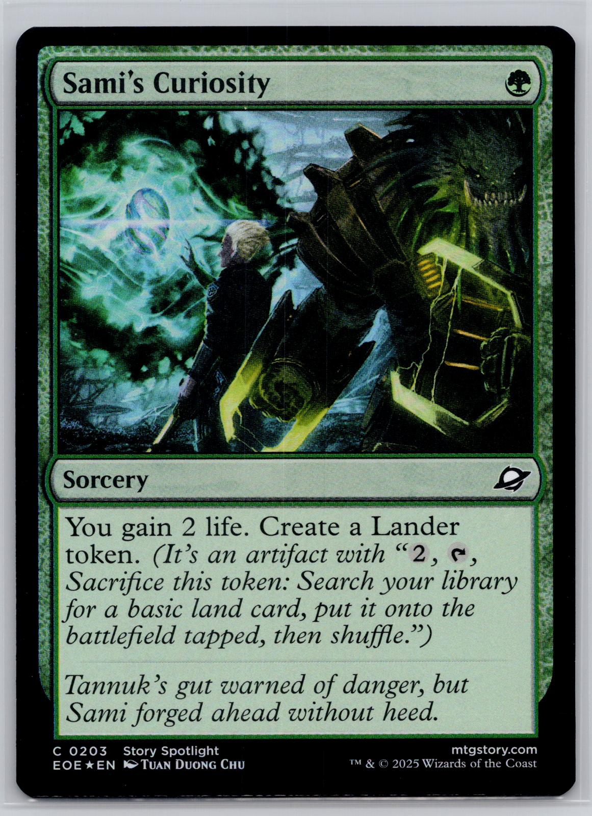 Sami's Curiosity Edge of Eternities Magic: The Gathering Foil Near Mint