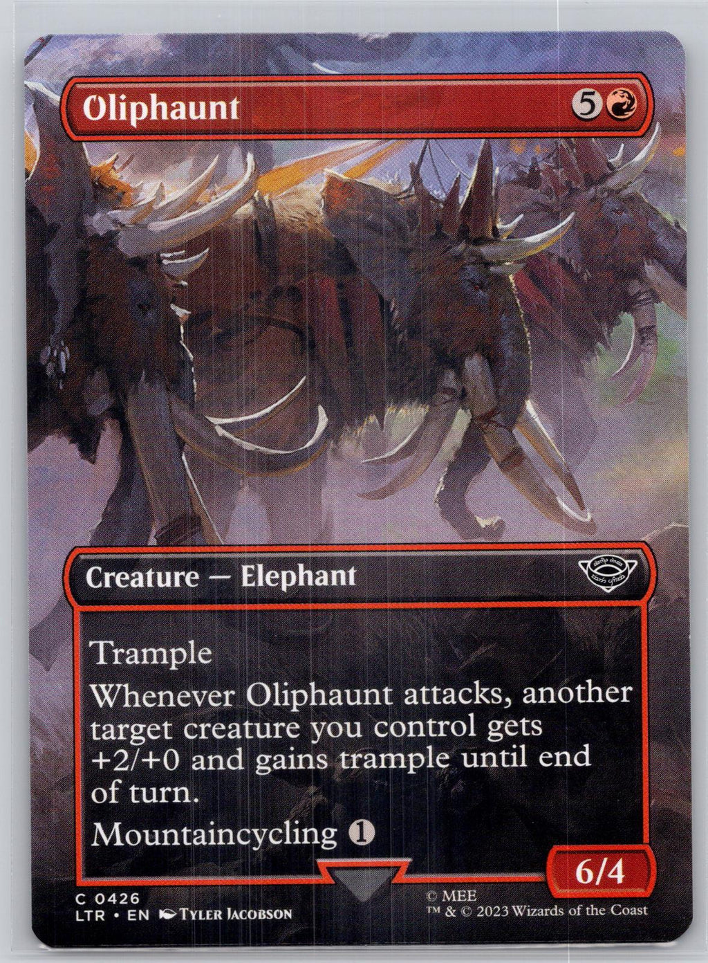 Oliphaunt (Borderless) The Lord of the Rings: Tales of Middle-earth M:TG NM