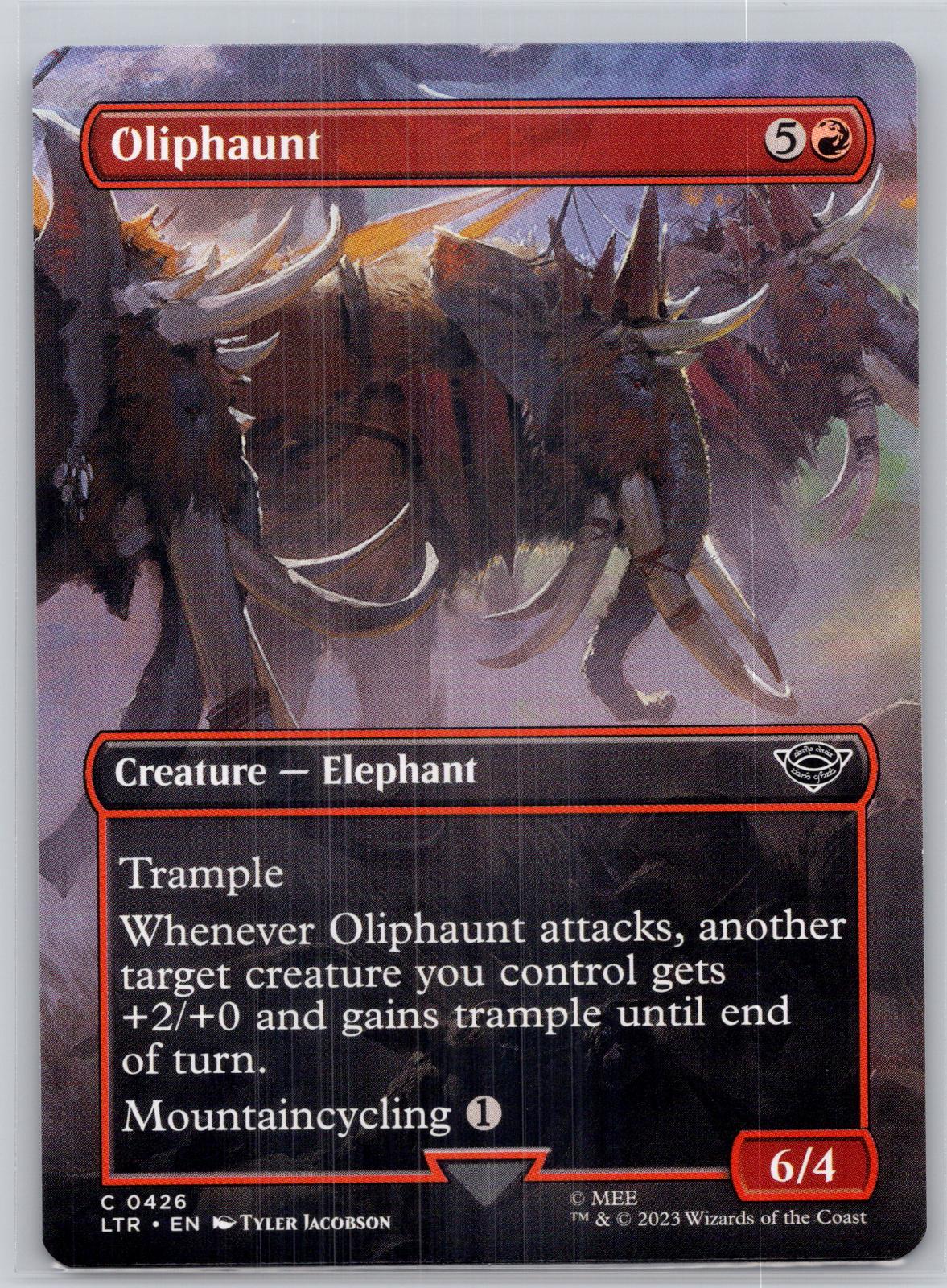 Oliphaunt (Borderless) The Lord of the Rings: Tales of Middle-earth M:TG NM
