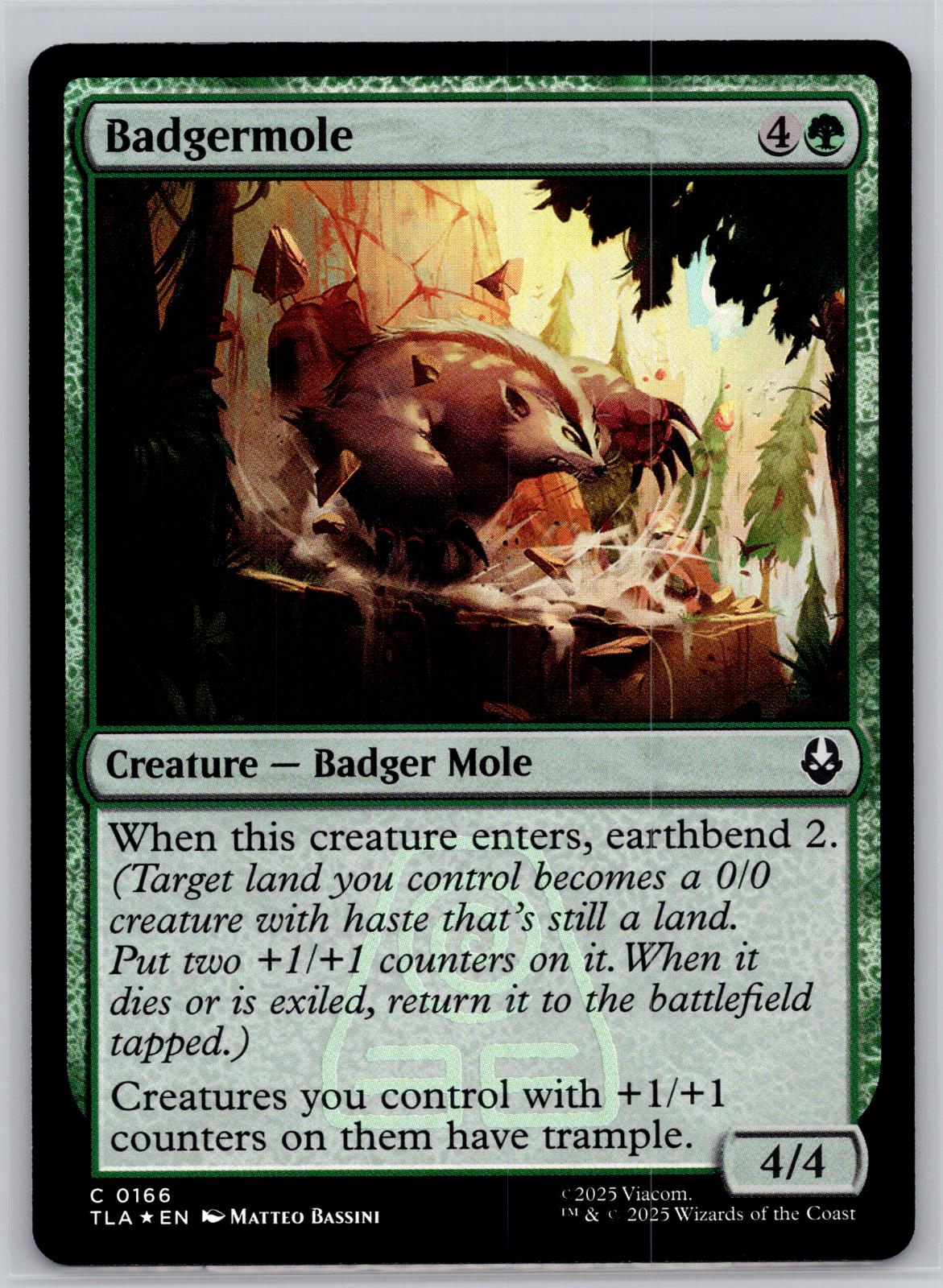 Badgermole Avatar: The Last Airbender Magic: The Gathering Foil Near Mint
