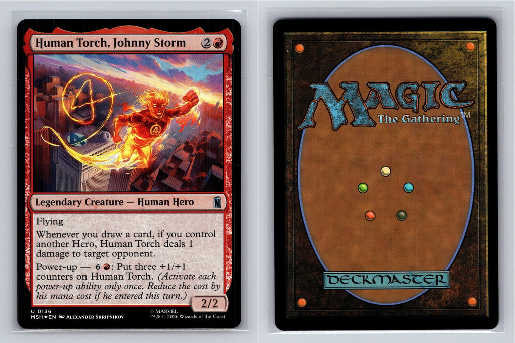 Human Torch, Johnny Storm Marvel Super Heroes Magic: The Gathering Foil NM