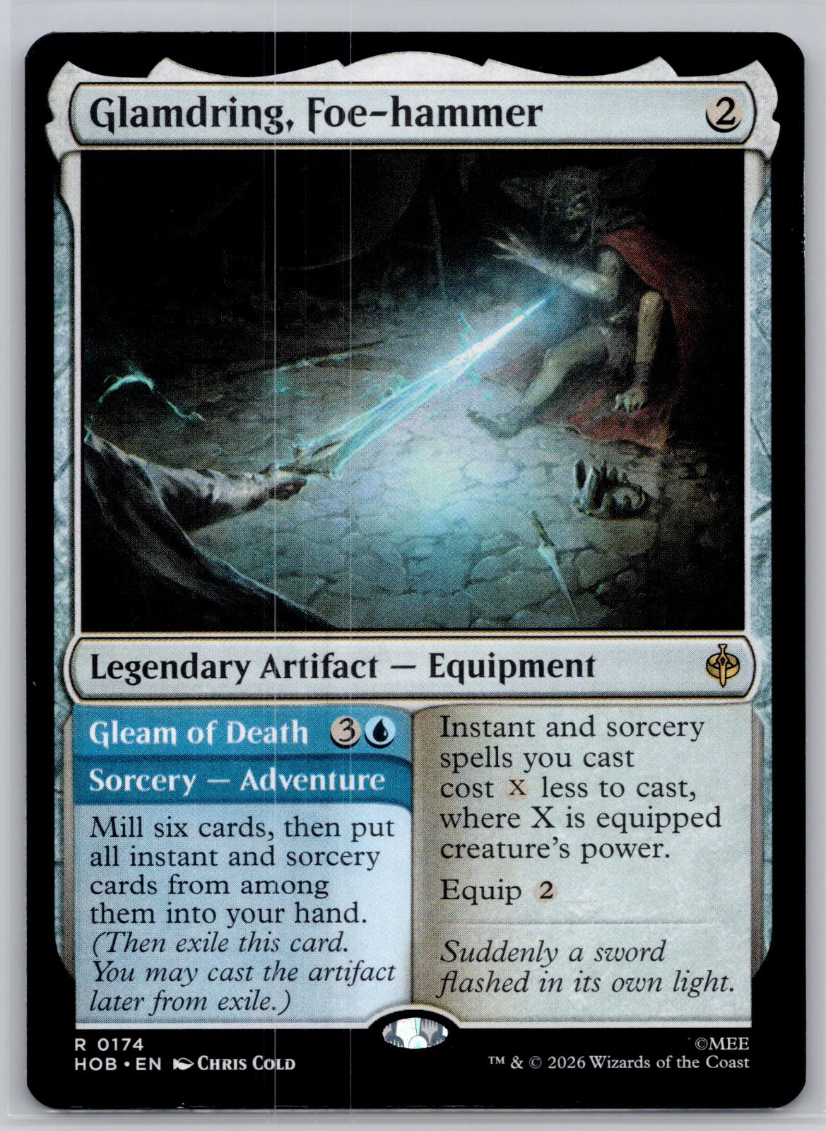 Glamdring, Foe-hammer The Hobbit Magic: The Gathering Near Mint