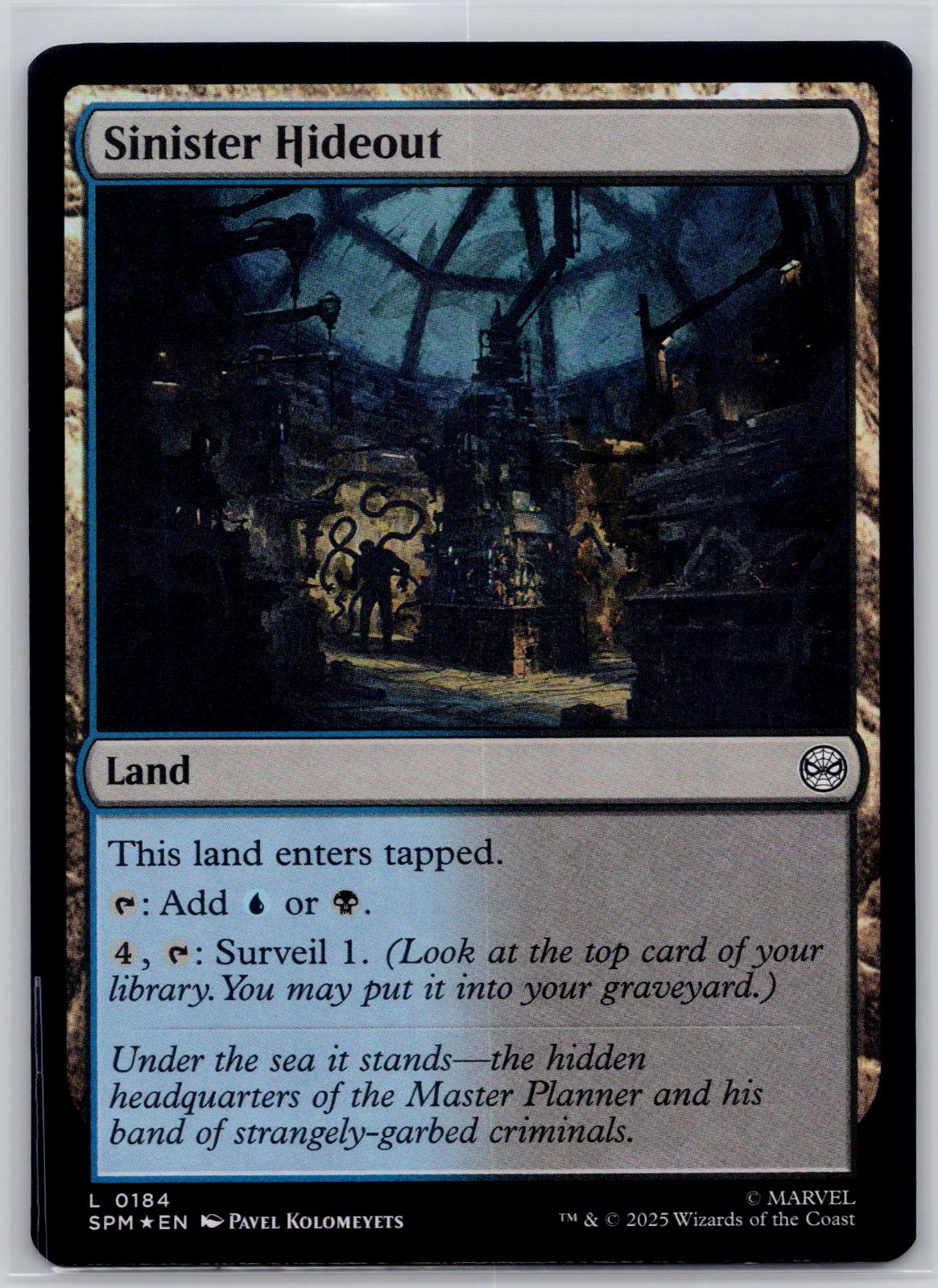 Sinister Hideout Marvel's Spider-Man Magic: The Gathering Foil Near Mint