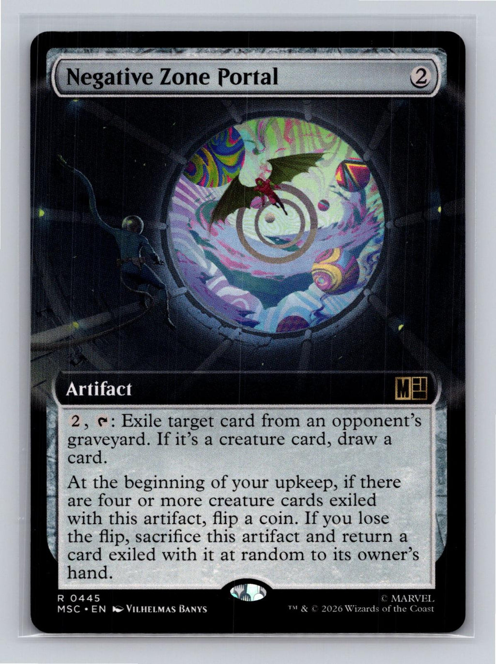 Negative Zone Portal (Extended Art) Commander: Marvel Super Heroes MtG NM