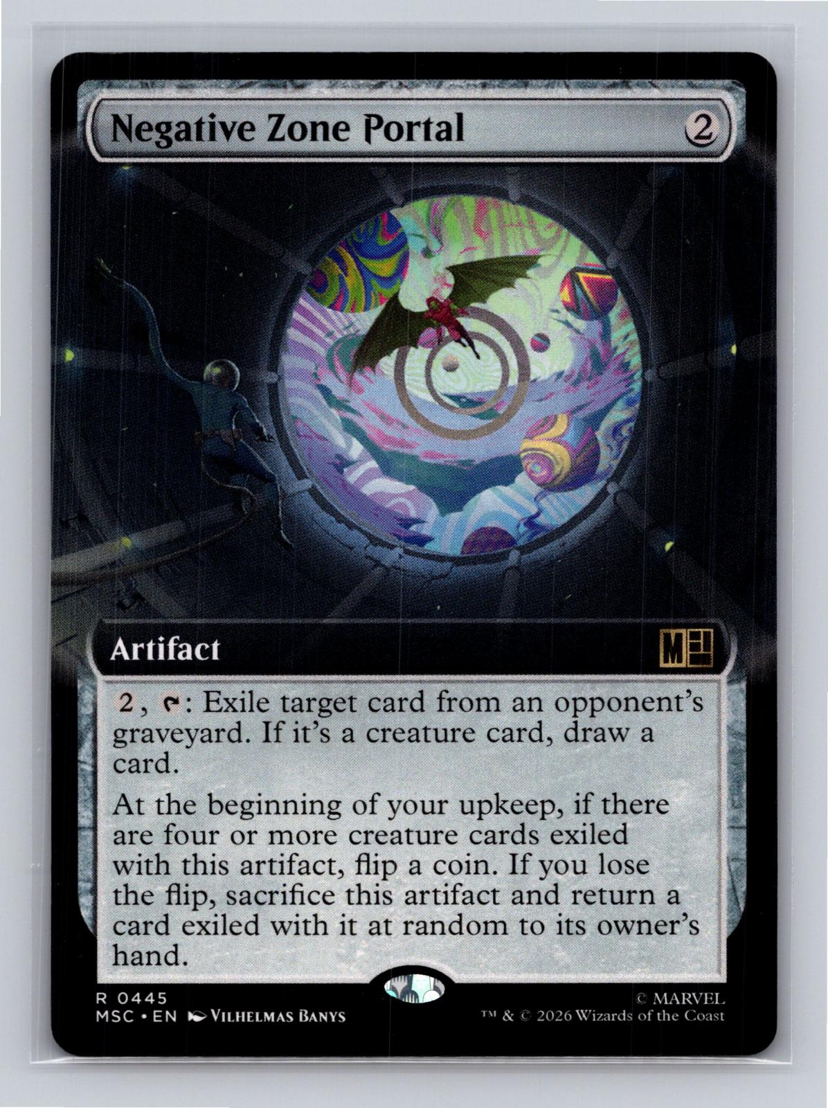 Negative Zone Portal (Extended Art) Commander: Marvel Super Heroes MtG NM