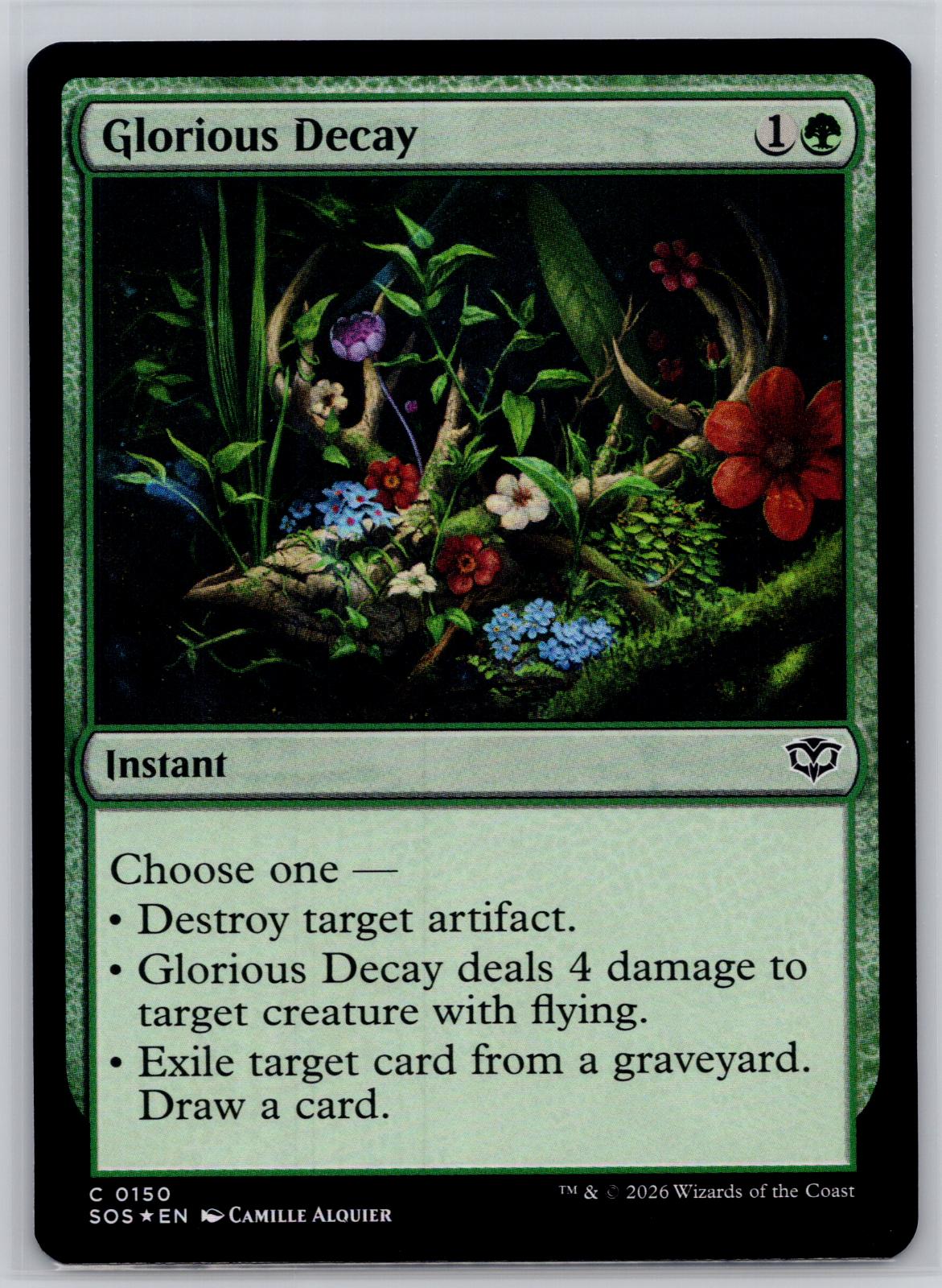 Glorious Decay Secrets of Strixhaven Magic: The Gathering Foil Near Mint