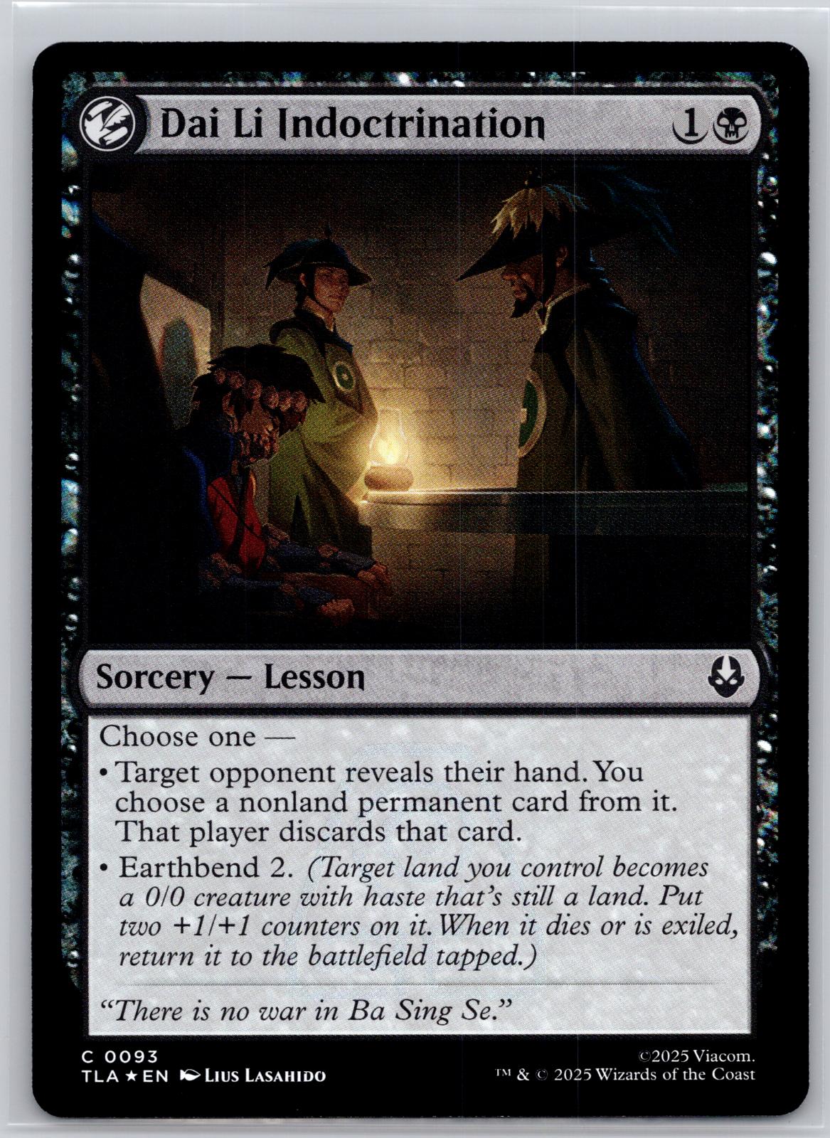 Dai Li Indoctrination Avatar: The Last Airbender Magic: The Gathering Foil NM