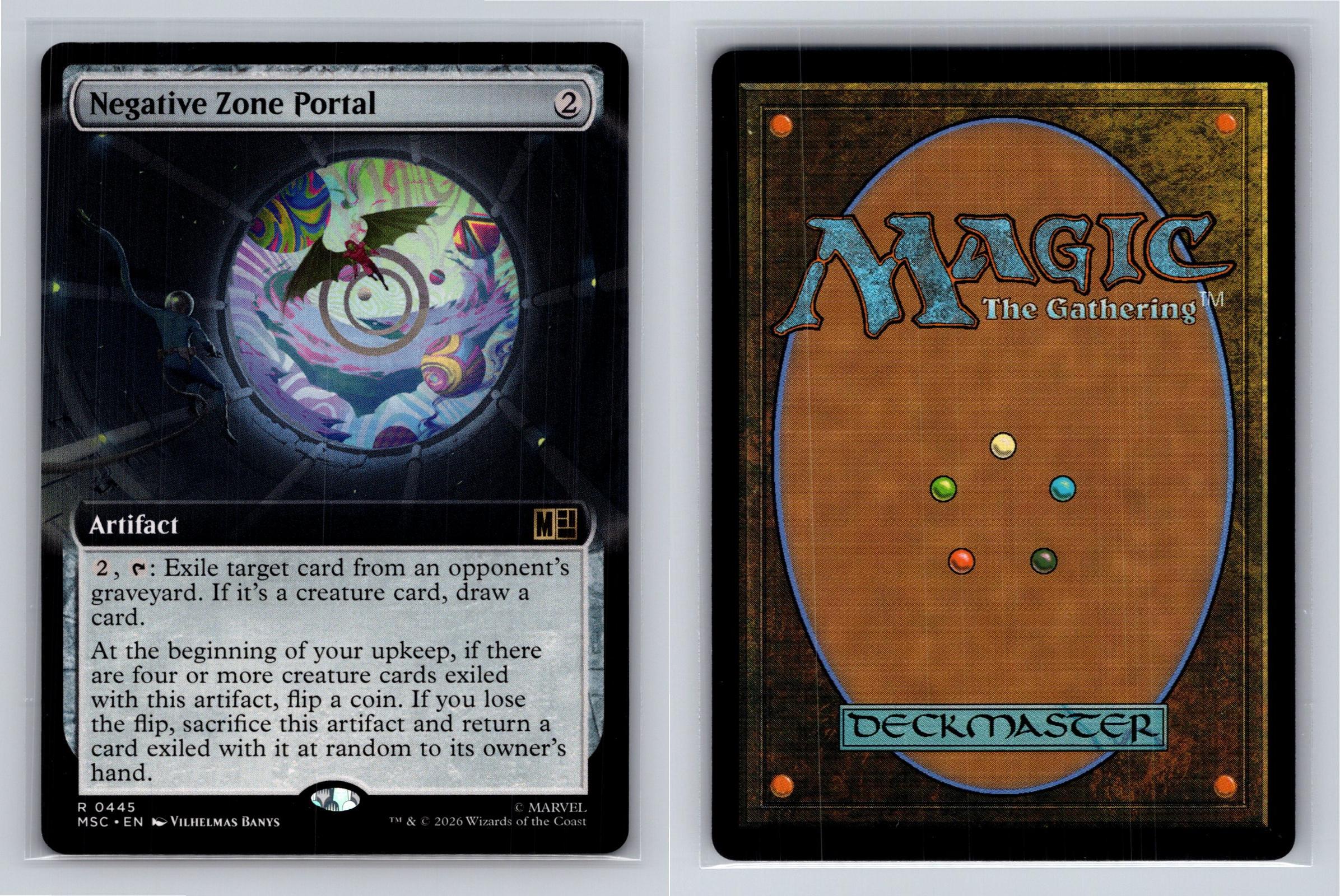Negative Zone Portal (Extended Art) Commander: Marvel Super Heroes MtG NM