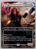 Black Widow, Intel Expert (Borderless) Commander: Marvel Super Heroes M:TG NM