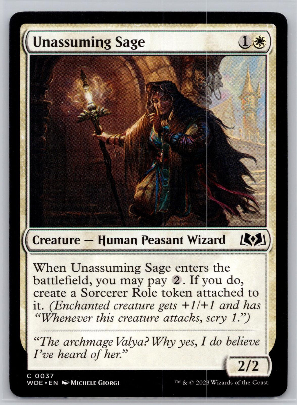 Unassuming Sage Wilds of Eldraine Magic: The Gathering Near Mint