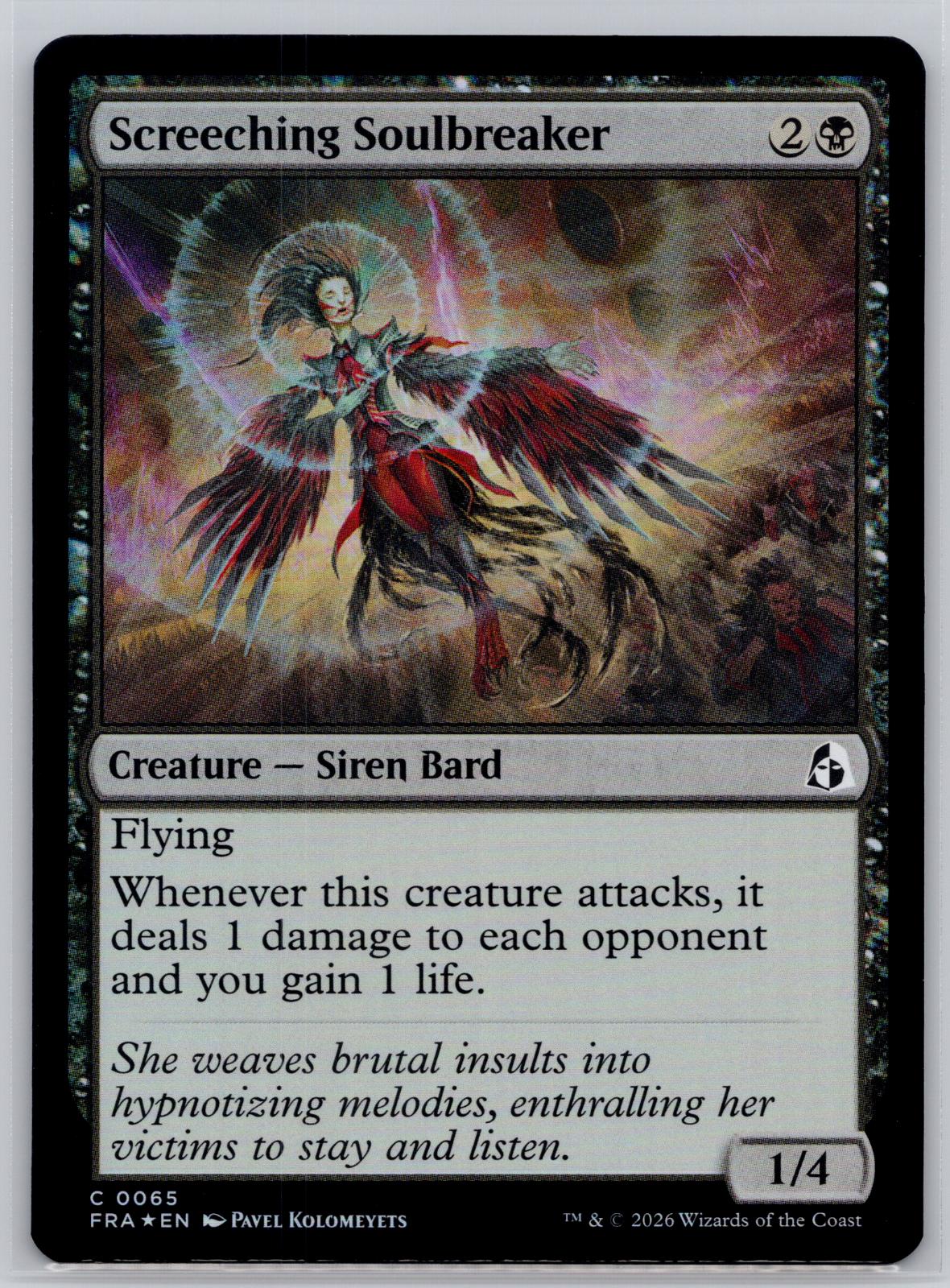 Screeching Soulbreaker Reality Fracture Magic: The Gathering Foil Near Mint