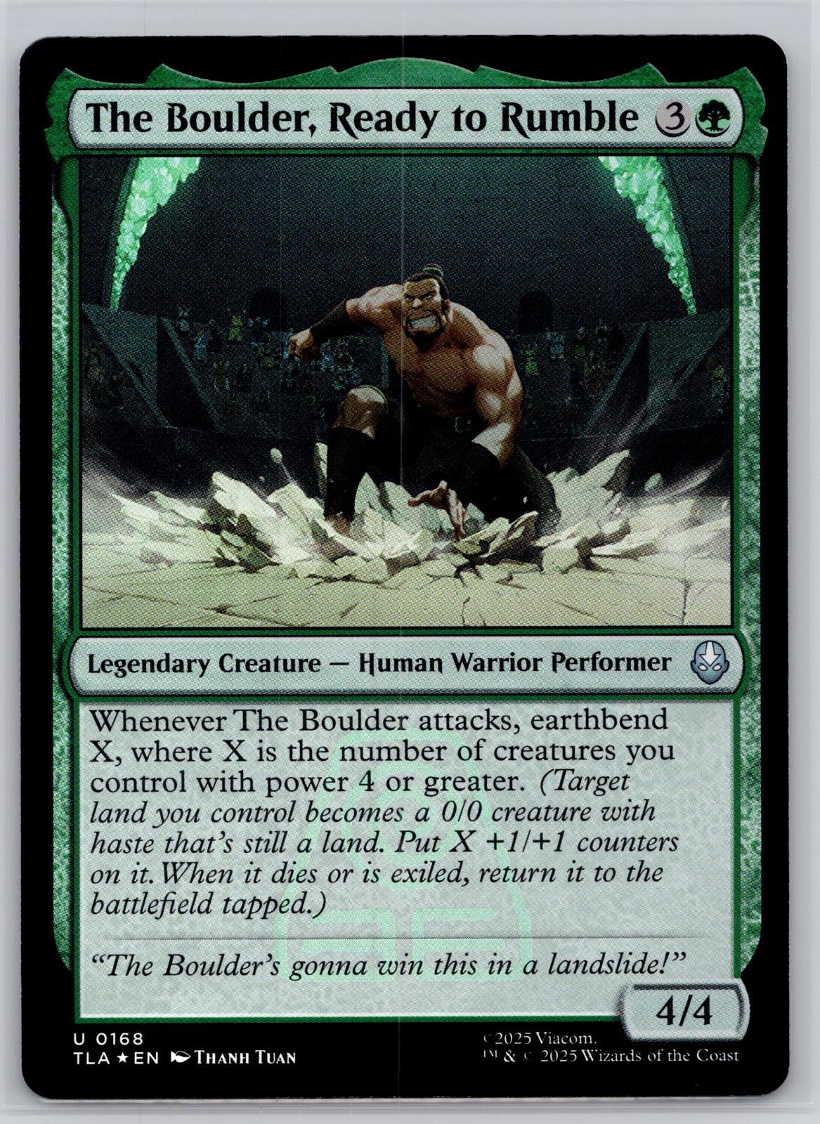 The Boulder, Ready to Rumble Avatar: The Last Airbender M:TG Foil NM