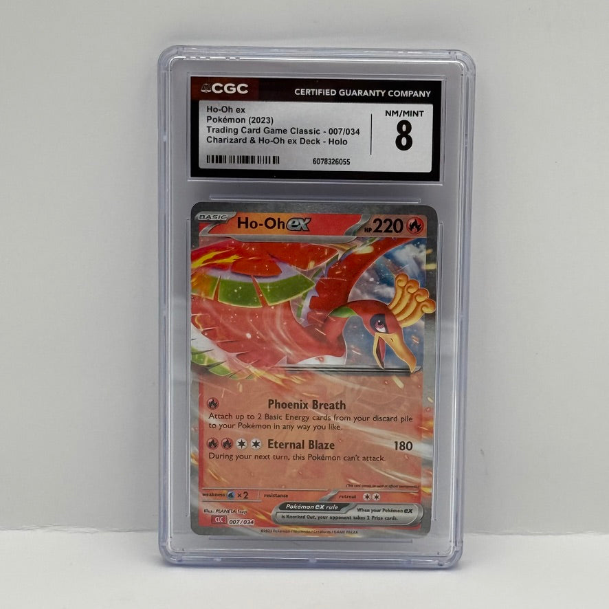Ho-Oh ex 2023 Pokemon TCG Classic #7 Charizard & Ho-Oh ex Deck Holo CGC 8 NM/Mint