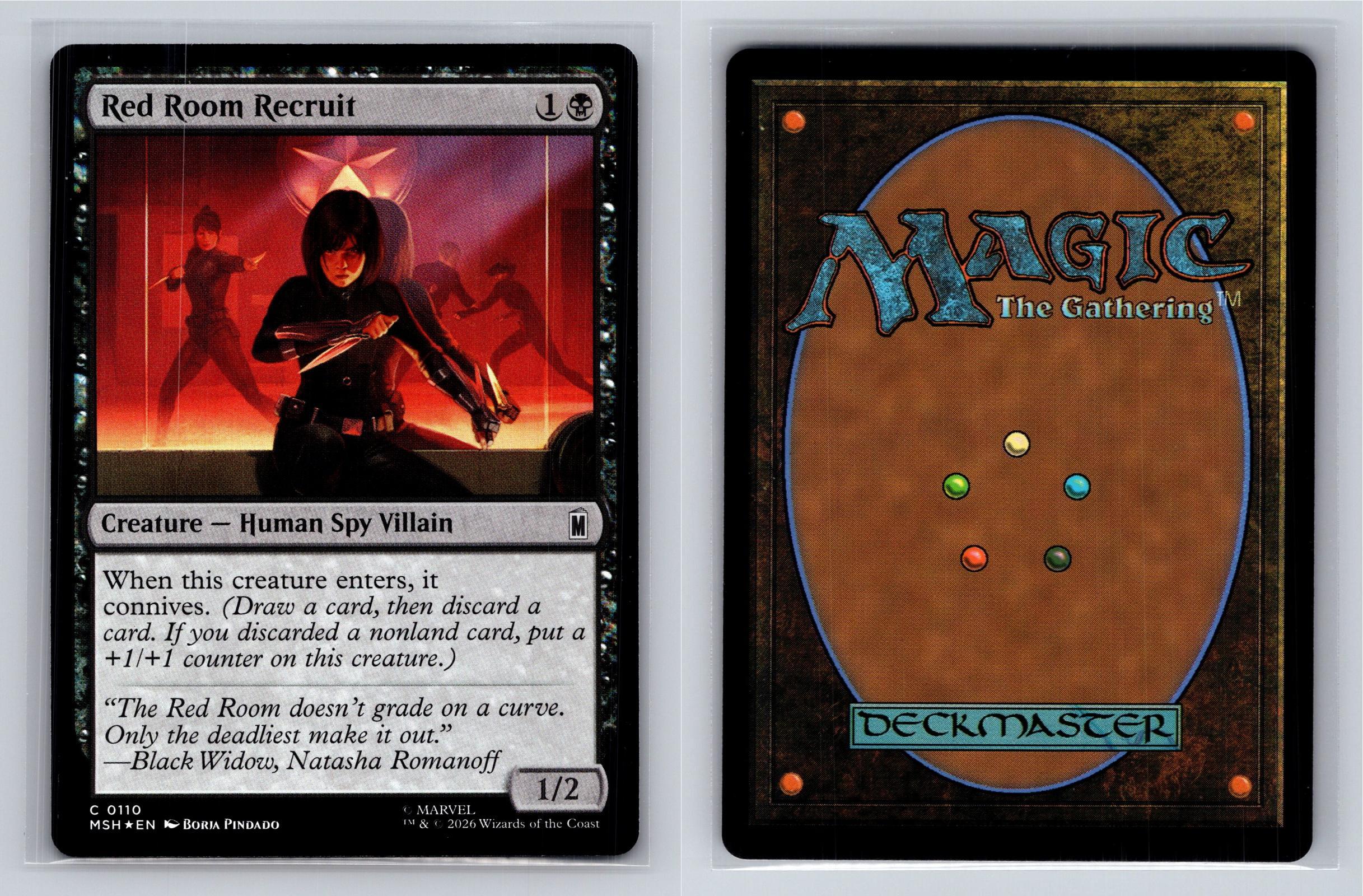 Red Room Recruit Marvel Super Heroes Magic: The Gathering Foil Near Mint