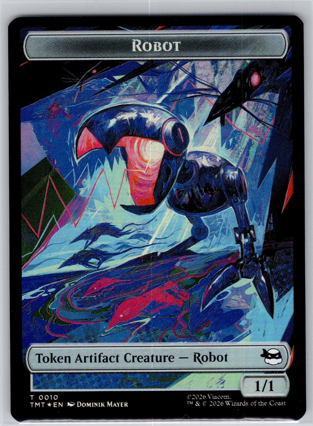 Robot // Food Double-Sided Token Teenage Mutant Ninja Turtles M:TG Foil NM