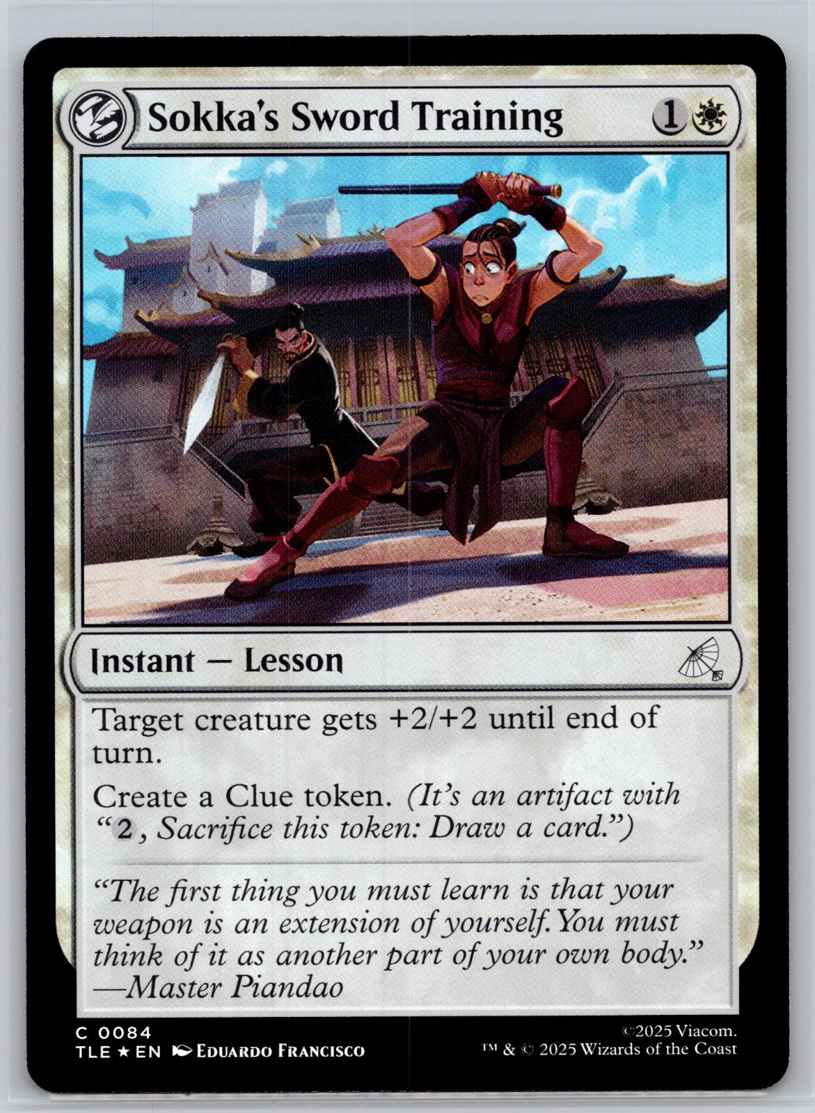 Sokka's Sword Training Avatar: The Last Airbender: Eternal-Legal M:TG Foil NM